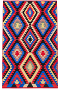 Vintage Sivas Kilim – Red & Blue · 141 × 248 cm