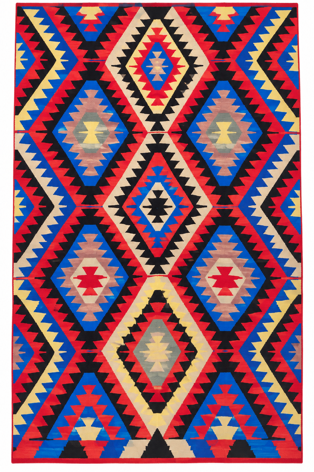 Vintage Sivas Kilim – Red & Blue · 141 × 248 cm