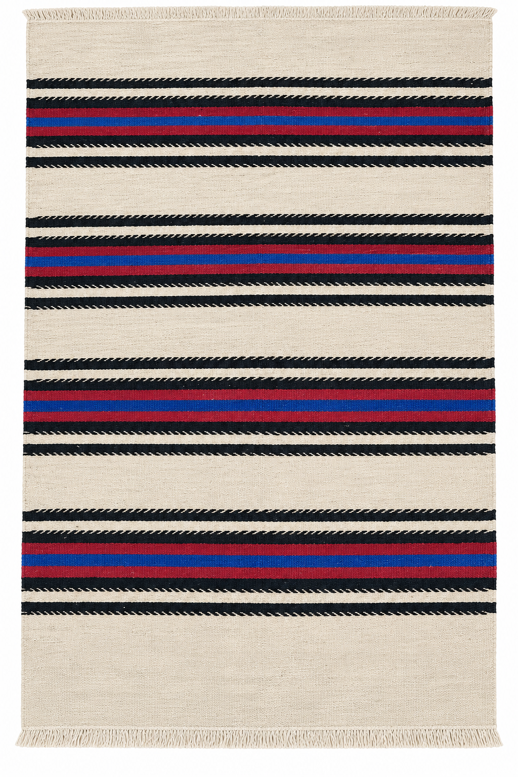 Aksaray Turkish Kilim – Ivory · 97 × 158 cm