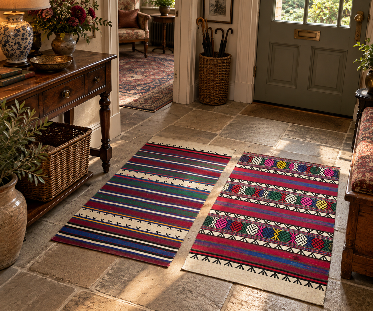 Ege Cicim Kilim Pair – Multicolour · 66 × 98 cm (2 Pieces)