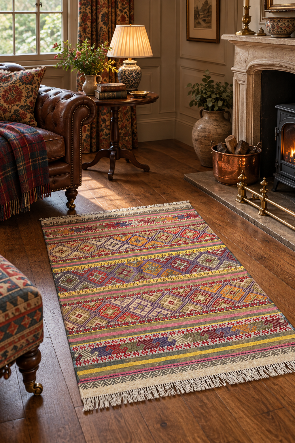 Aksaray Cicim Kilim – Multicolour · 79 × 125 cm