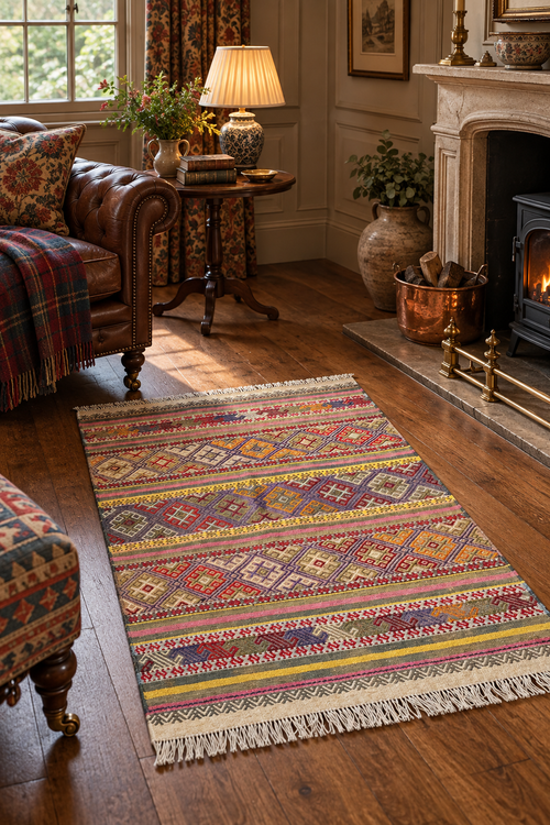Aksaray Cicim Kilim – Multicolour · 79 × 125 cm