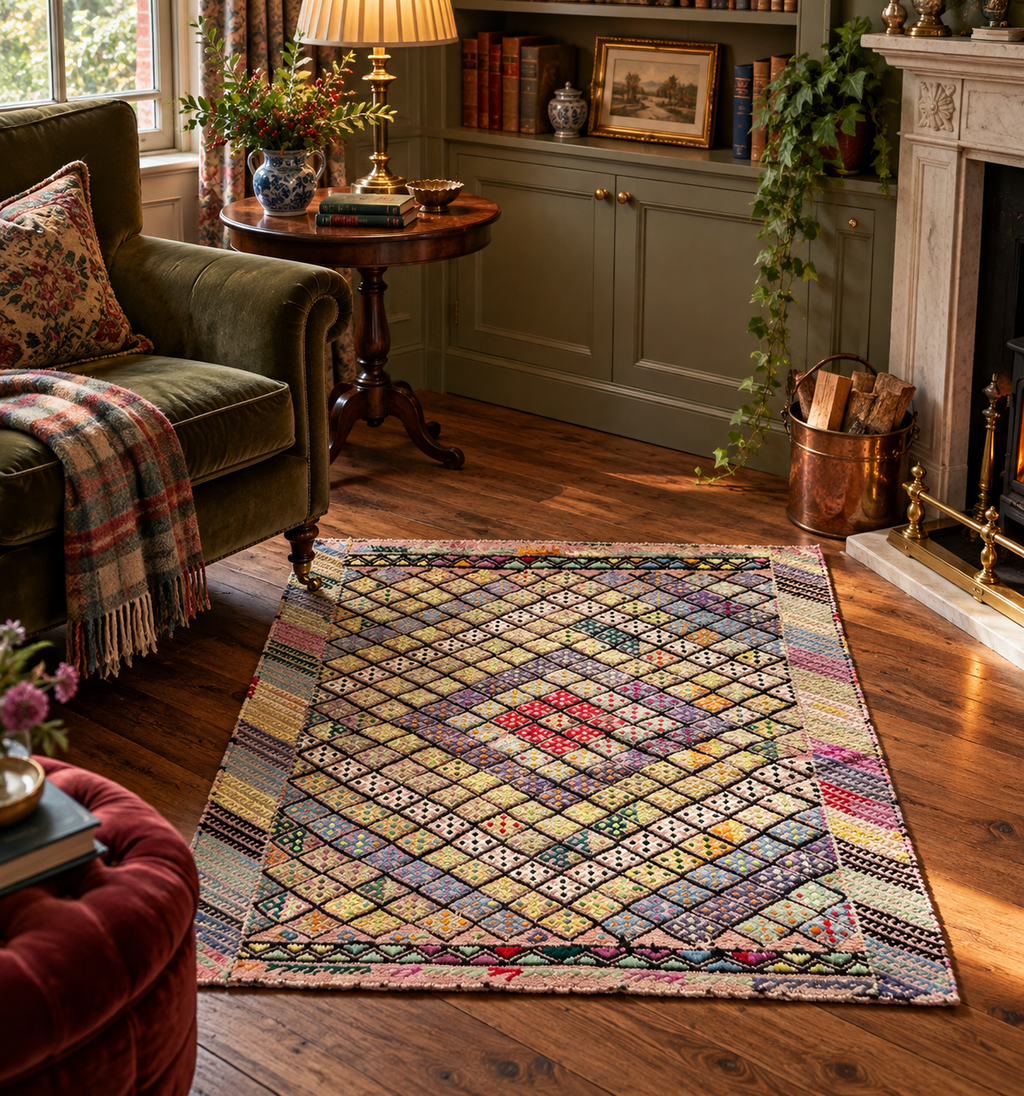 Vintage Sultanhanı Cicim Kilim – Multicolour · 96 × 103 cm