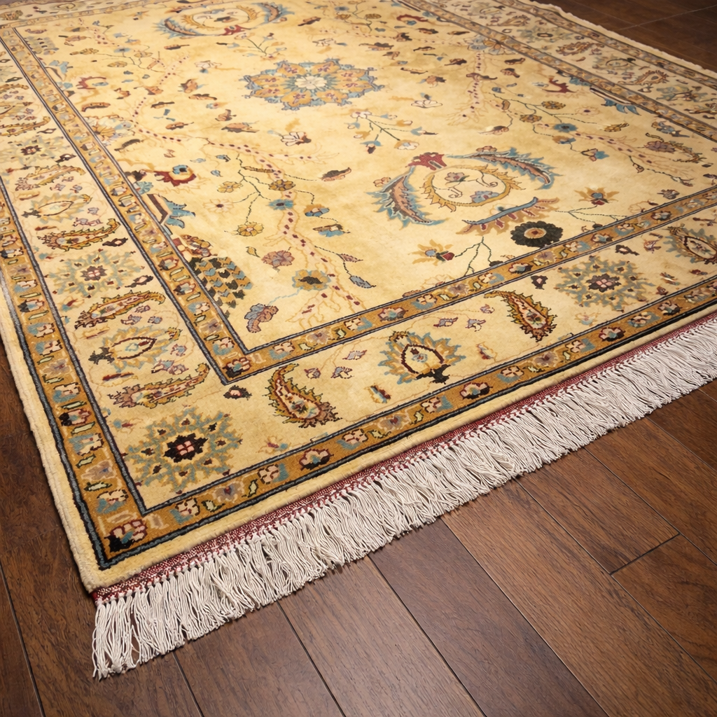 Afghan Handmade Rug – 150 × 200 cm Timeless Craftsmanship with Rich Symbolism