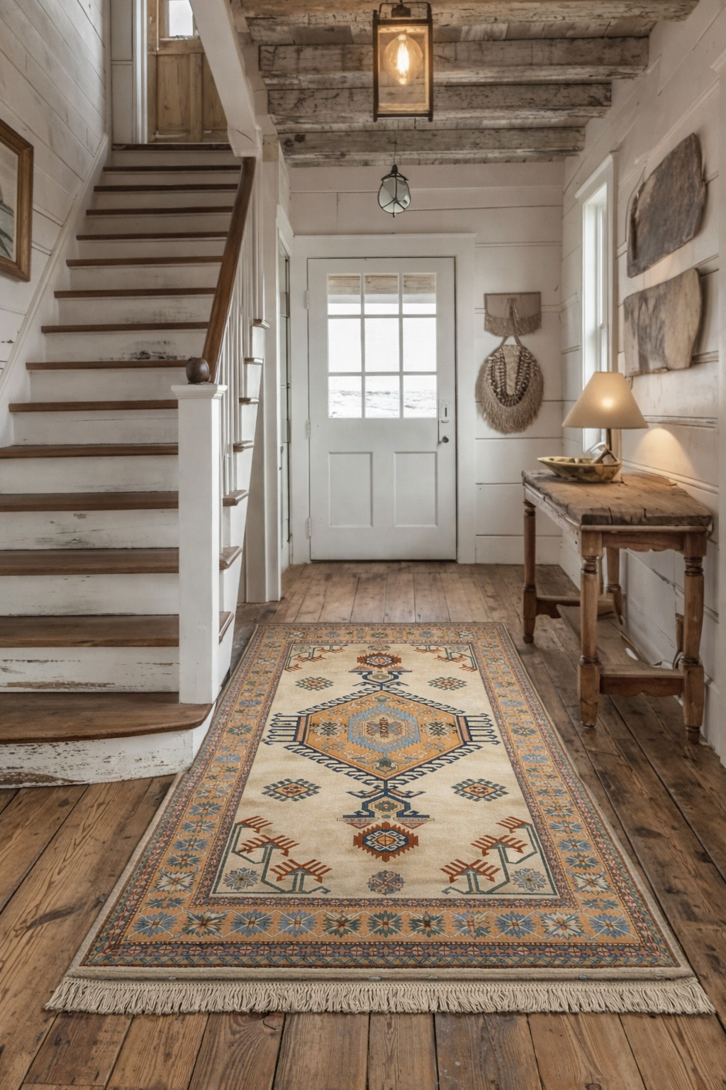 Handwoven Turkish Yörük Rug – 197 × 270 cm