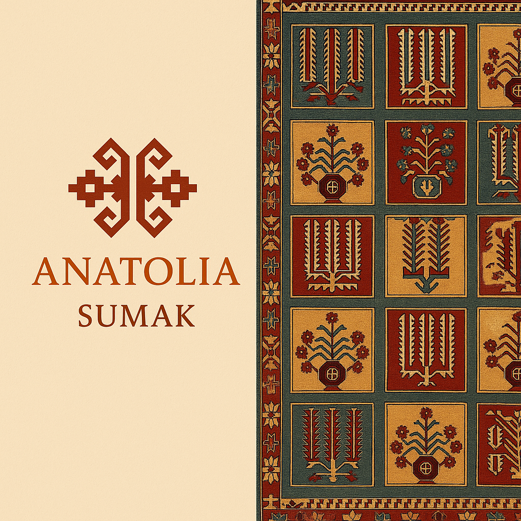 Handwoven Sumak Kilim Rug – 125×210 cm| Handwoven Wool Kilim