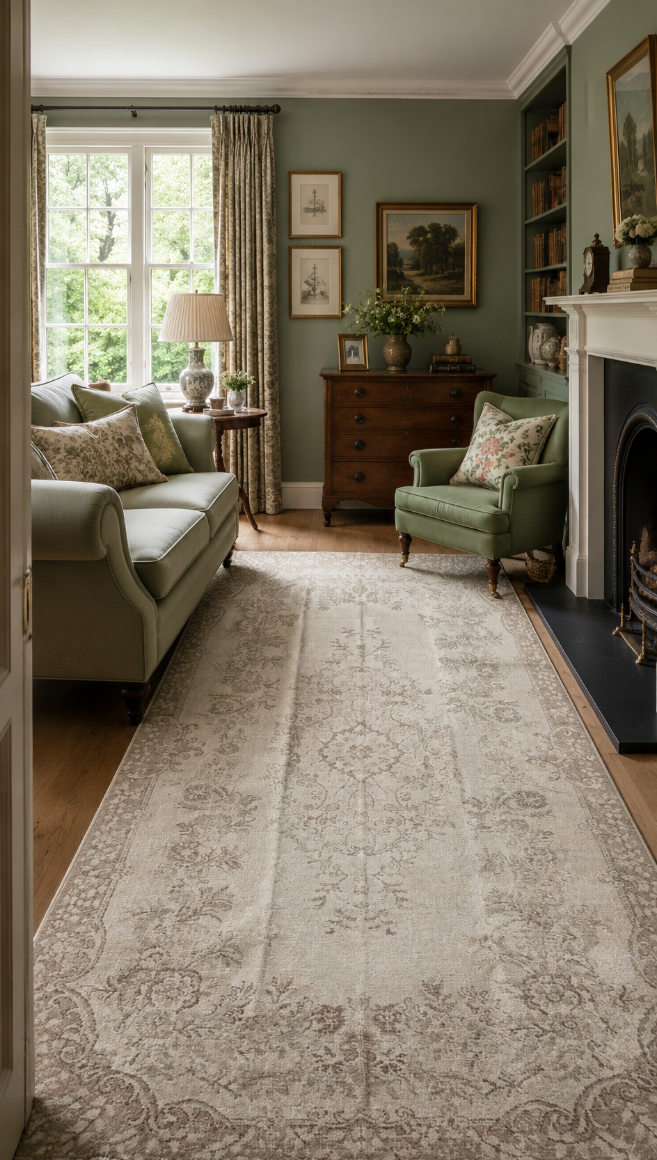 Vintage Turkish Rug – 166 × 293 cm – Handmade Wool & Cotton – Distressed Anatolian Carpet