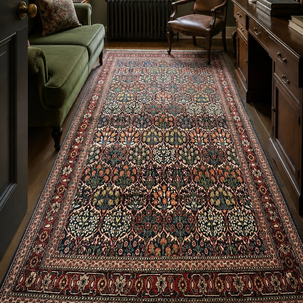 Hereke Handwoven Wool Rug – 160×250 cm | Classic Turkish Floral Carpet