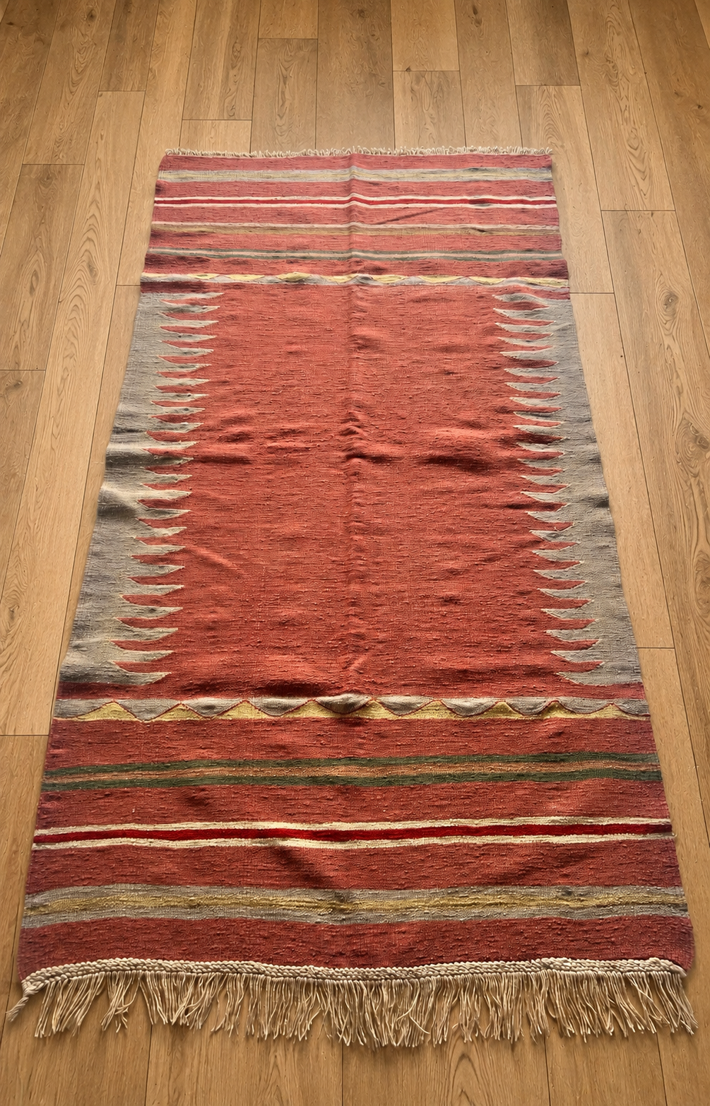 Bodrum Handmade Vintage Kilim – 118 × 225 cm