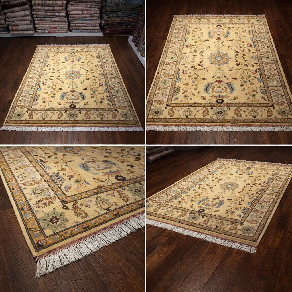 Afghan Handmade Rug – 150 × 200 cm Timeless Craftsmanship with Rich Symbolism