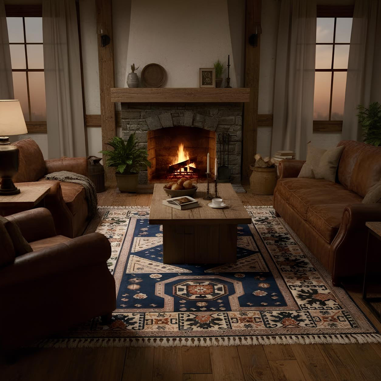 Turkish Yoruk Handwoven Rug – 200×300 cm | Anatolian Tribal Wool Carpet