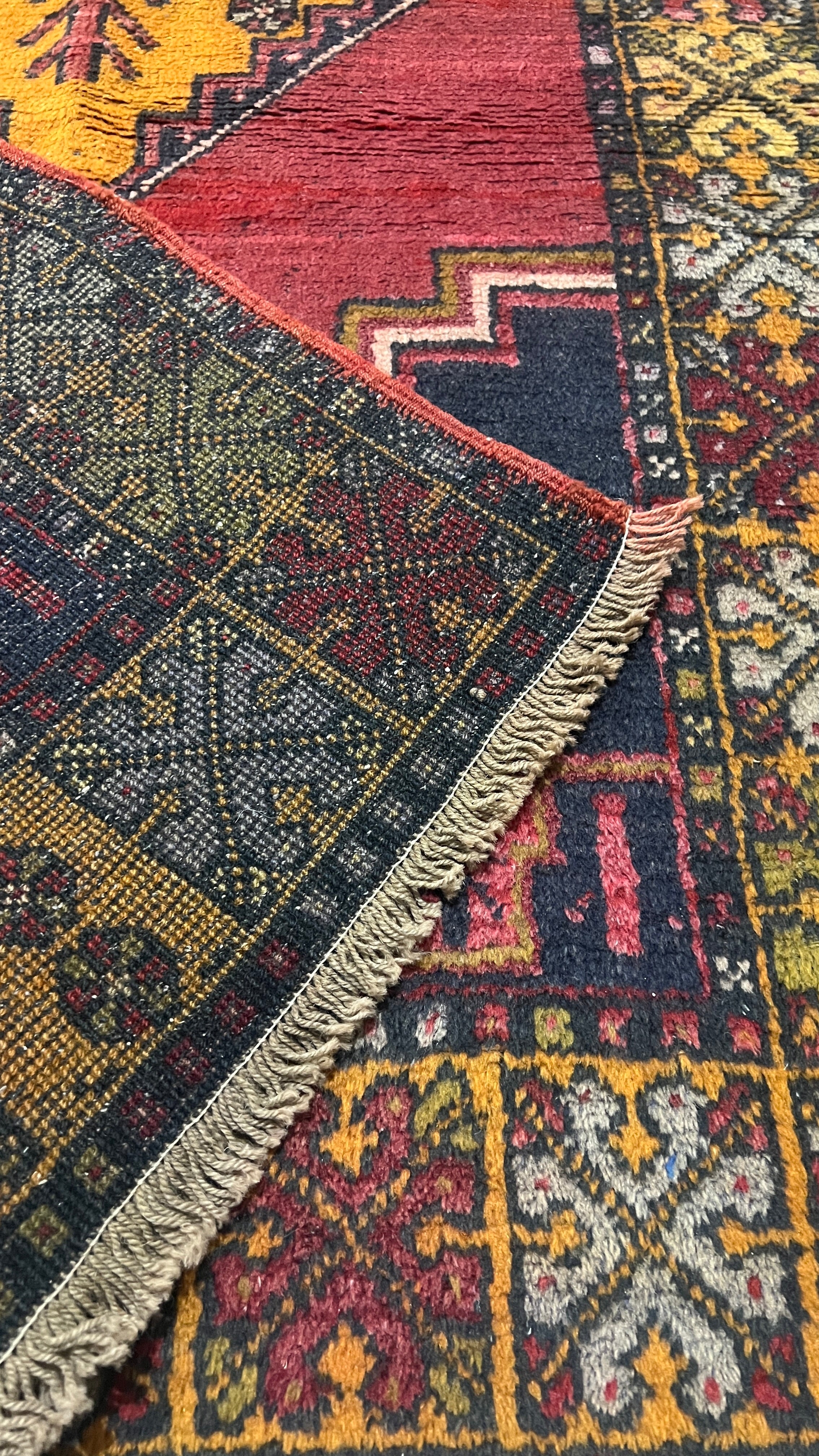 Handmade Turkish Niğde Rug 98x183 cm – Vintage Wool Anatolian Runner