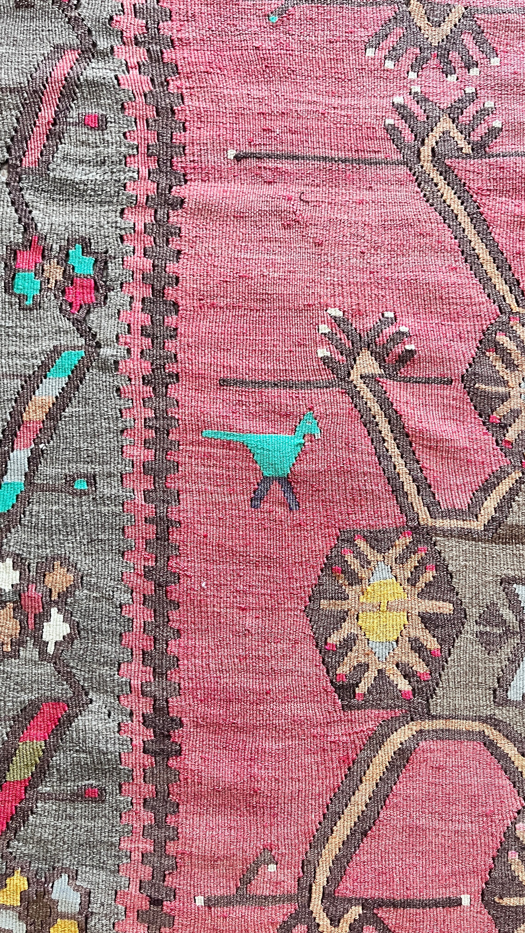Vintage Kars Kilim – 153x338 cm – Handwoven Wool Runner – Tribal Anatolian Rug