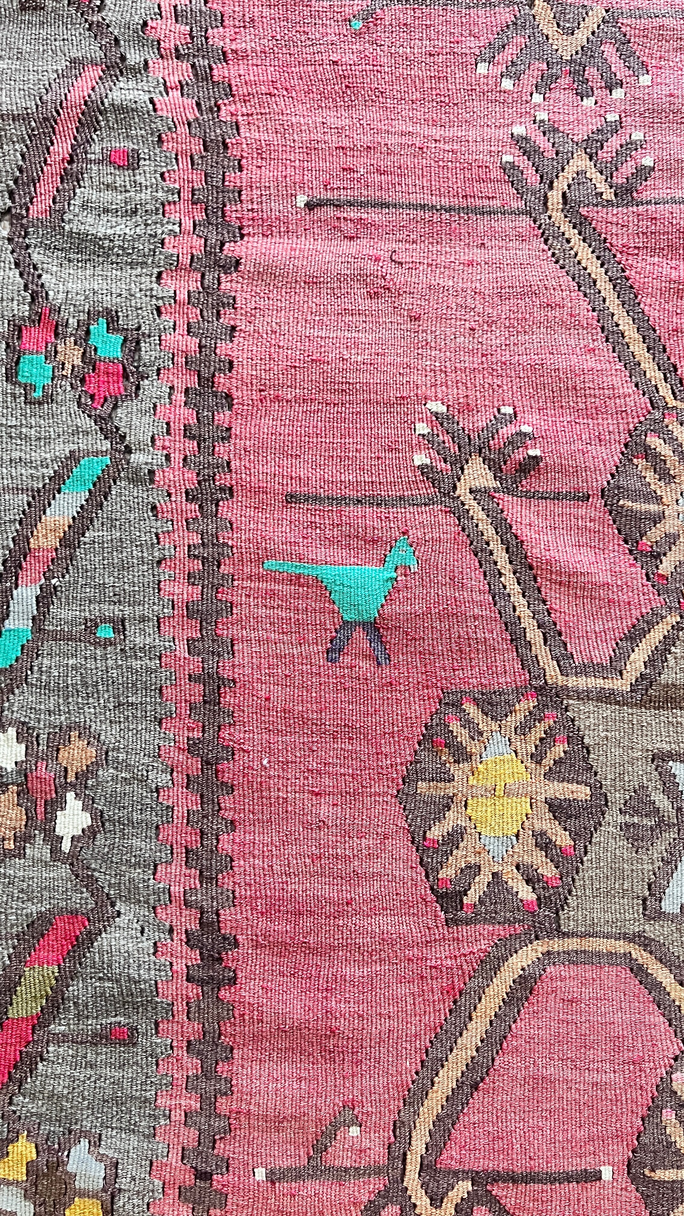 Vintage Kars Kilim – 153x338 cm – Handwoven Wool Runner – Tribal Anatolian Rug