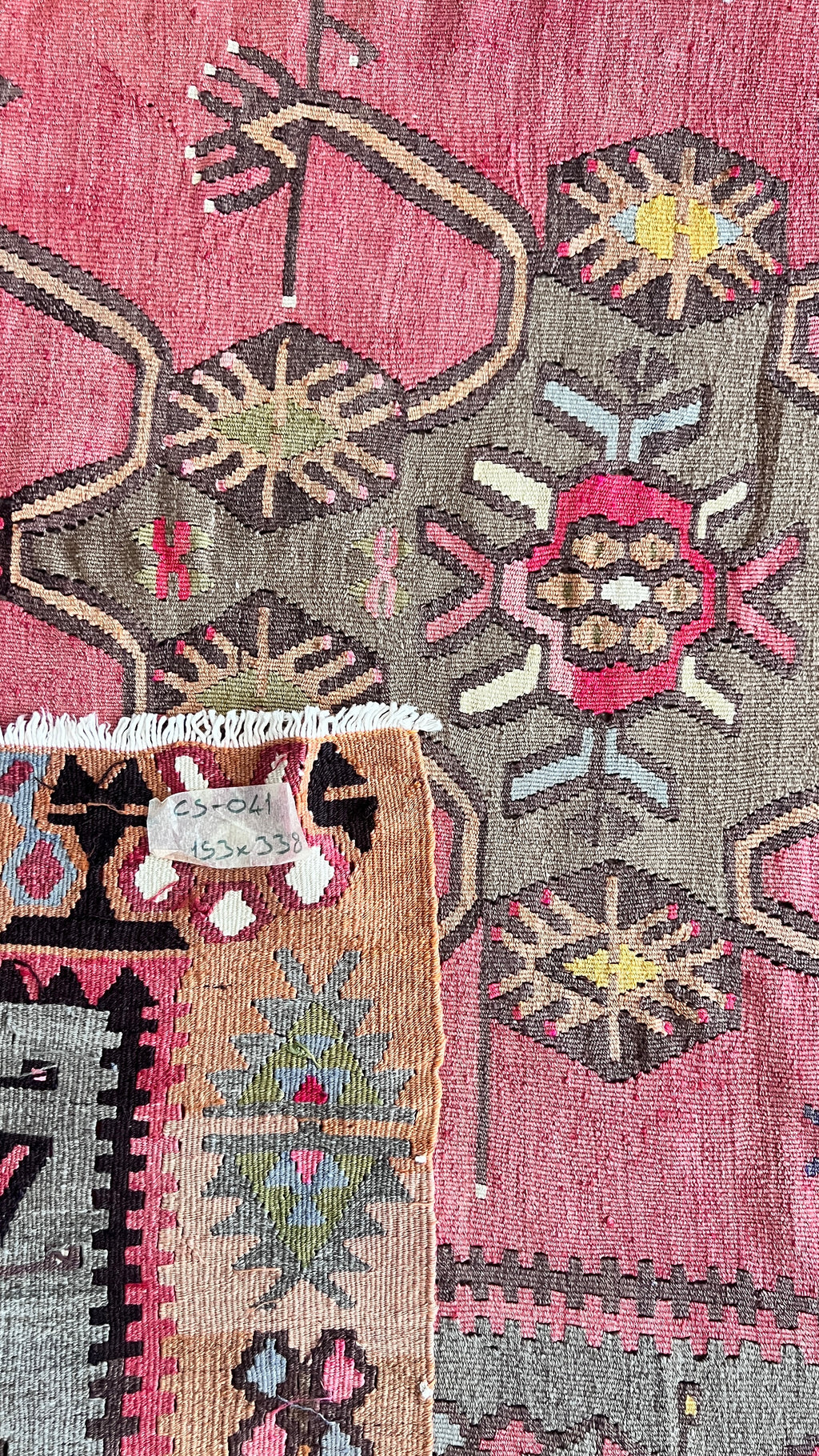 Vintage Kars Kilim – 153x338 cm – Handwoven Wool Runner – Tribal Anatolian Rug