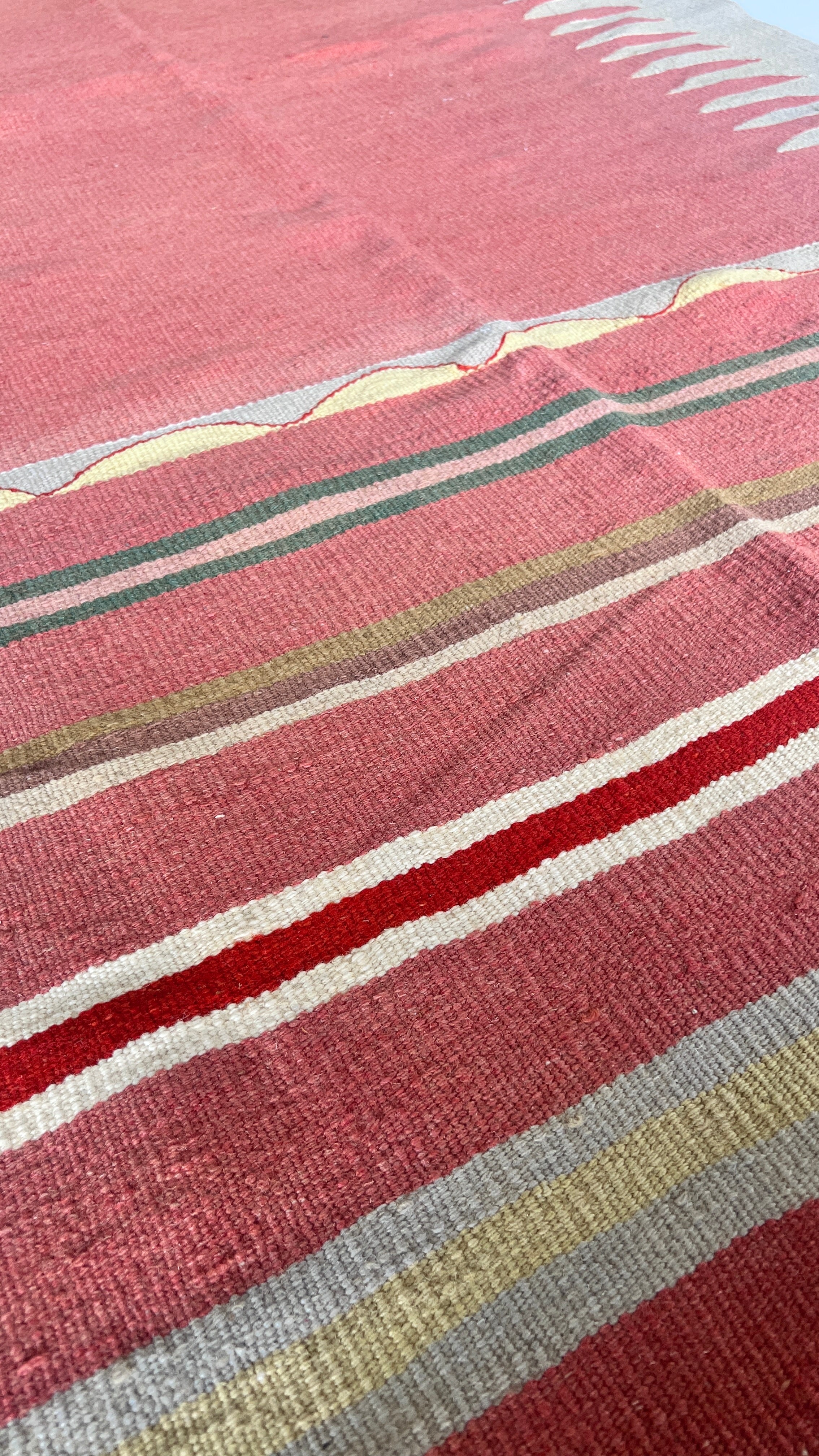 Bodrum Handmade Vintage Kilim – 118 × 225 cm