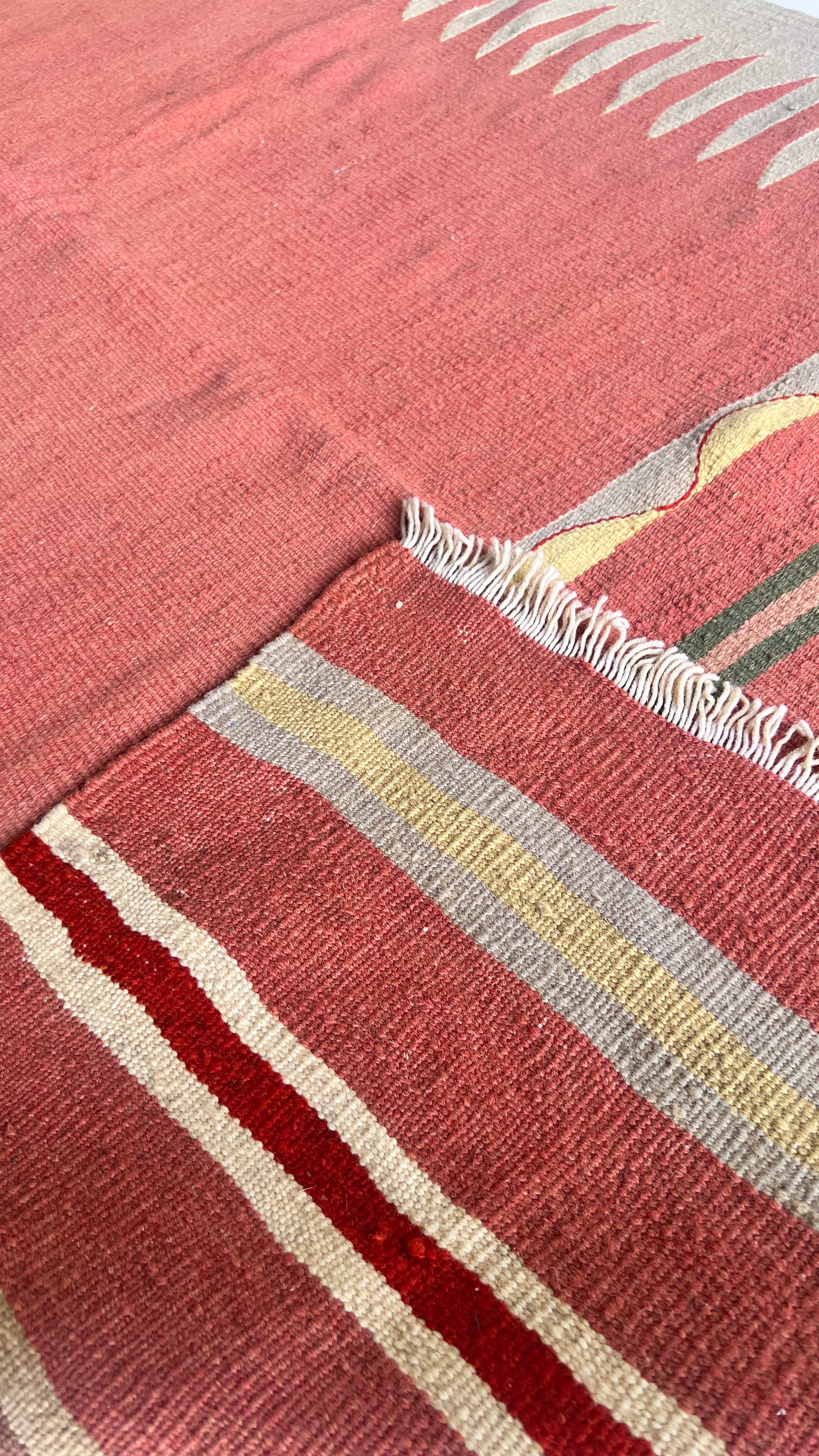 Bodrum Handmade Vintage Kilim – 118 × 225 cm