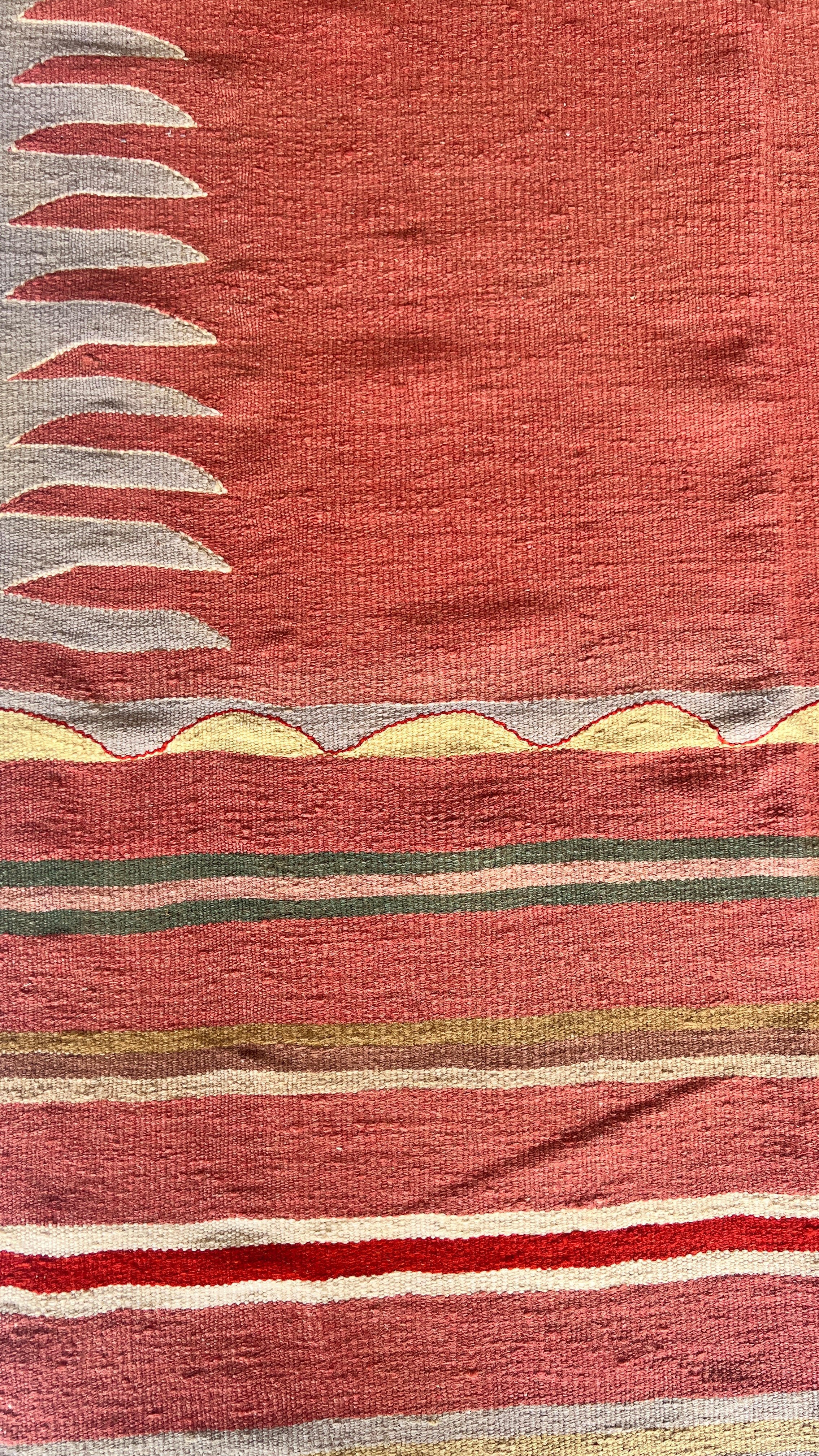 Bodrum Handmade Vintage Kilim – 118 × 225 cm