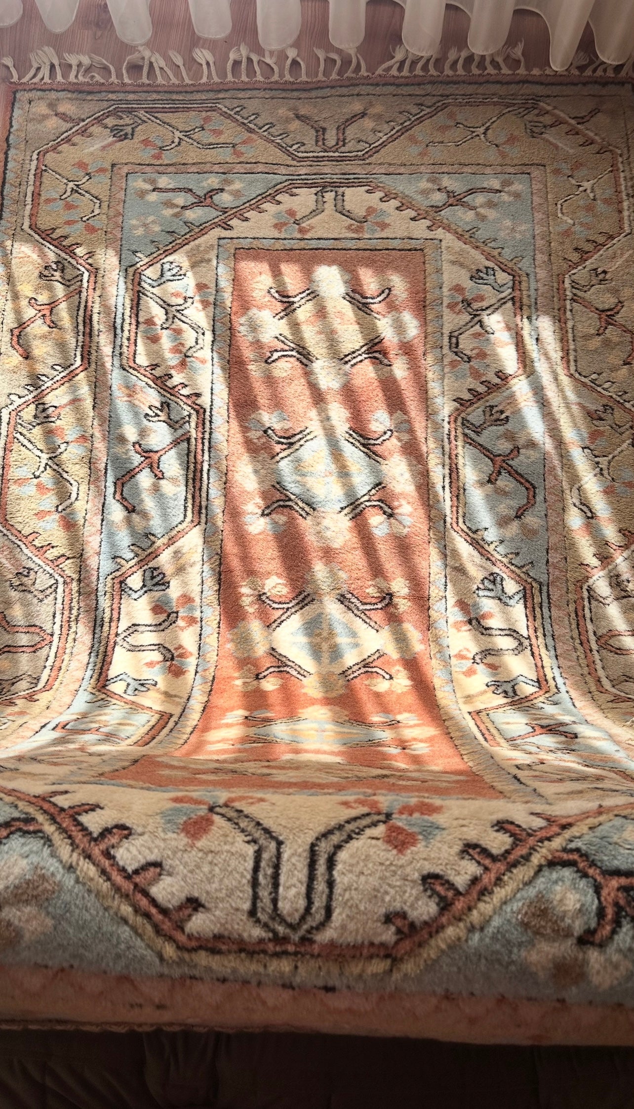 Turkish Milas Wool Rug – 120×200 cm | Handwoven Pastel Anatolian Carpet