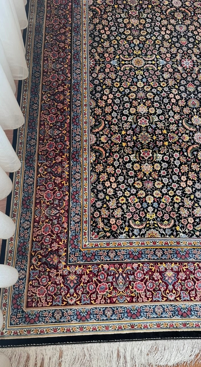 Luxury Modal Silk Rug – 200×300 cm | Persian Style Floral Carpet