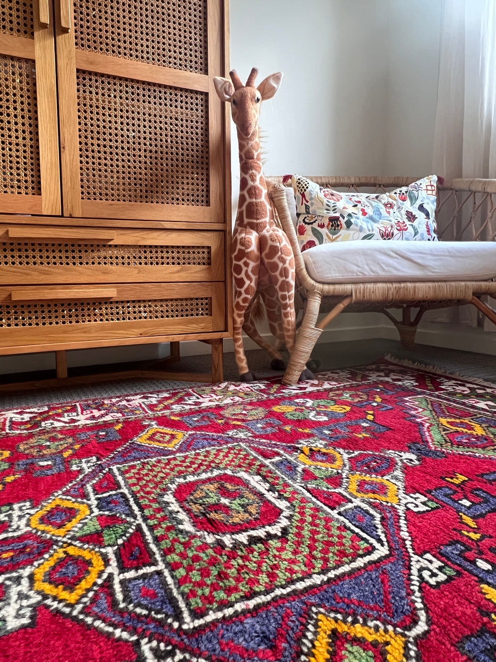 Vintage Handwoven Turkish Ayvacık Wool Rug – 120×200 cm | Anatolian Tribal Carpet