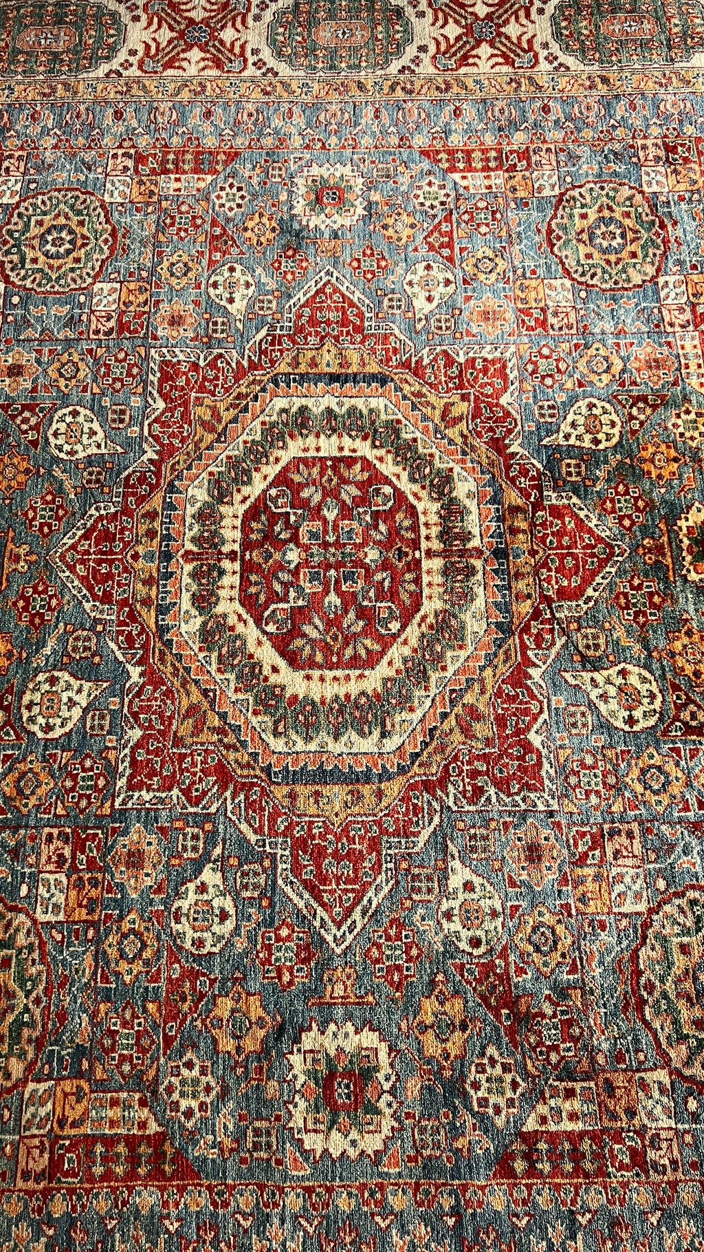 Afghan Shirvan Rug – 9x12 ft – Handmade Wool Tribal Rug – English Style Vintage Decor
