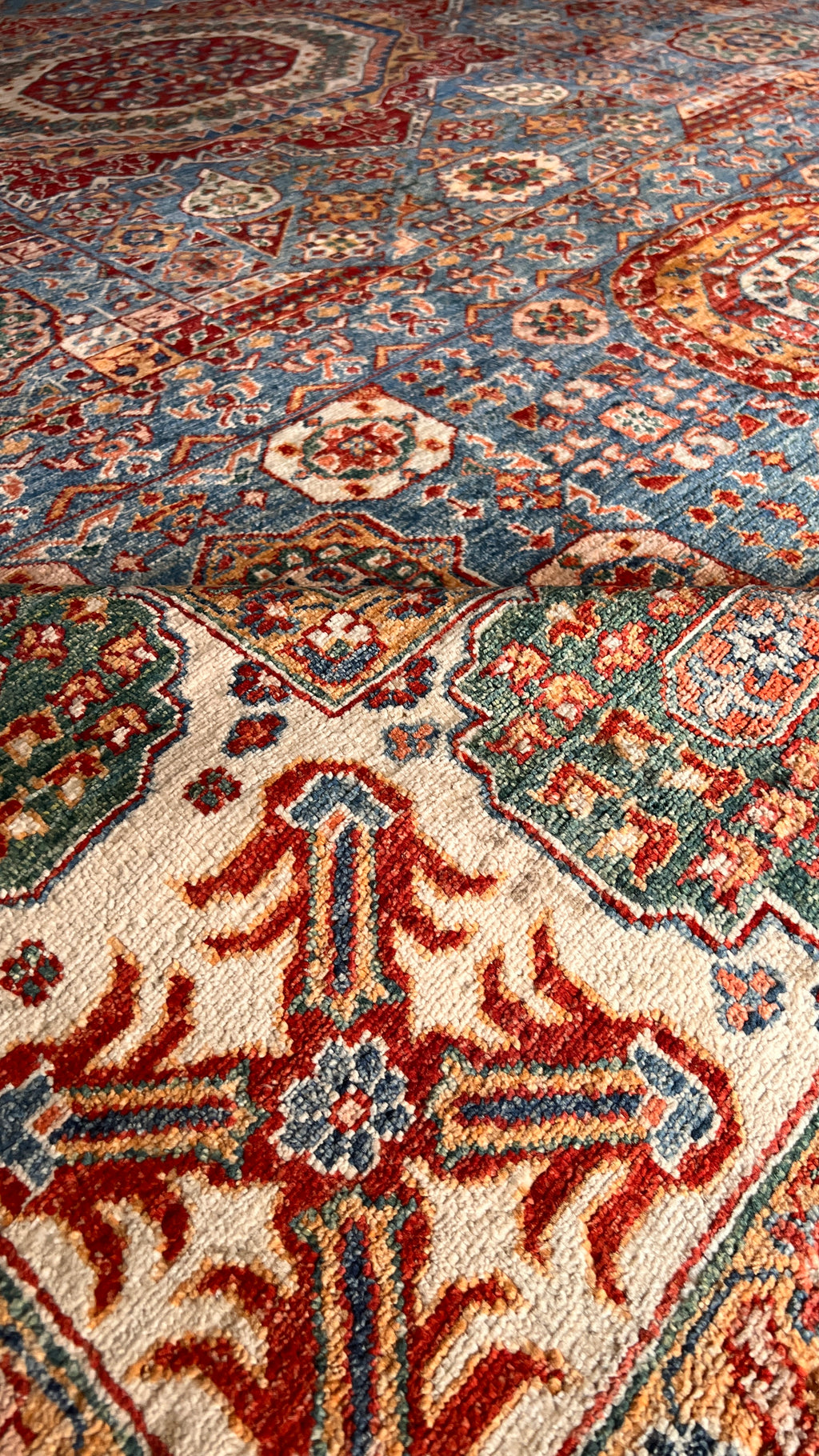 Afghan Shirvan Rug – 9x12 ft – Handmade Wool Tribal Rug – English Style Vintage Decor