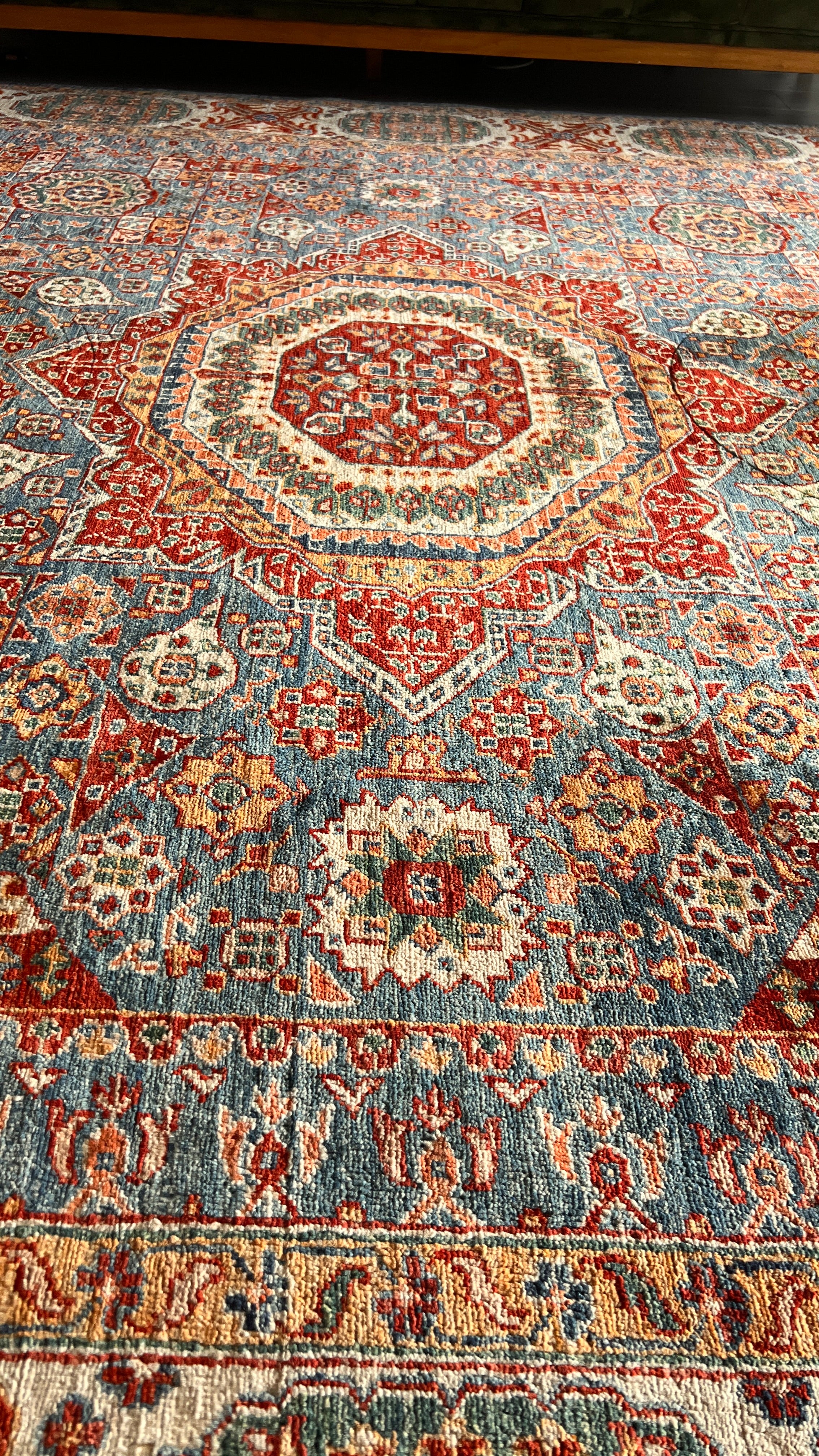 Afghan Shirvan Rug – 9x12 ft – Handmade Wool Tribal Rug – English Style Vintage Decor