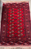 Afghan Tribal Runner Rug – Handmade Wool Rug – 81 × 131 cm