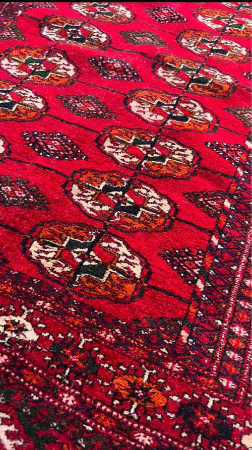 Afghan Tribal Runner Rug – Handmade Wool Rug – 81 × 131 cm