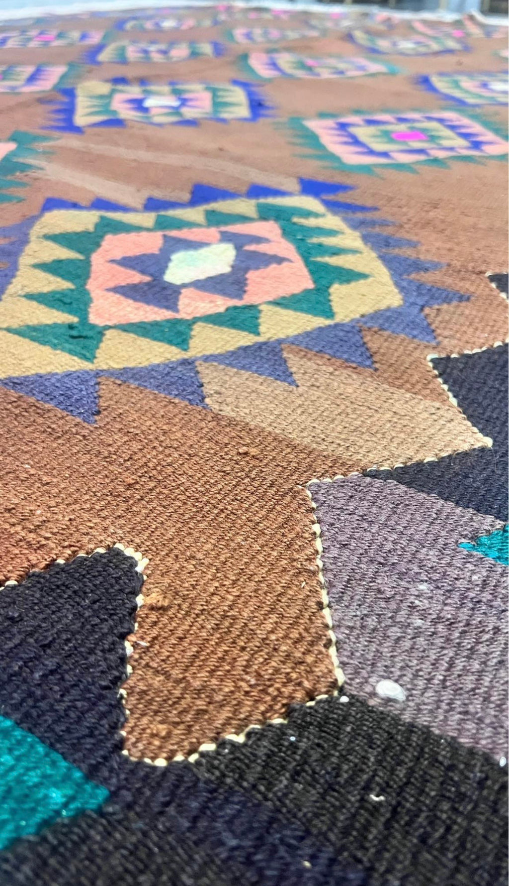 Turkish Kilim Rug – Handmade Wool Kilim – 193 × 295 cm