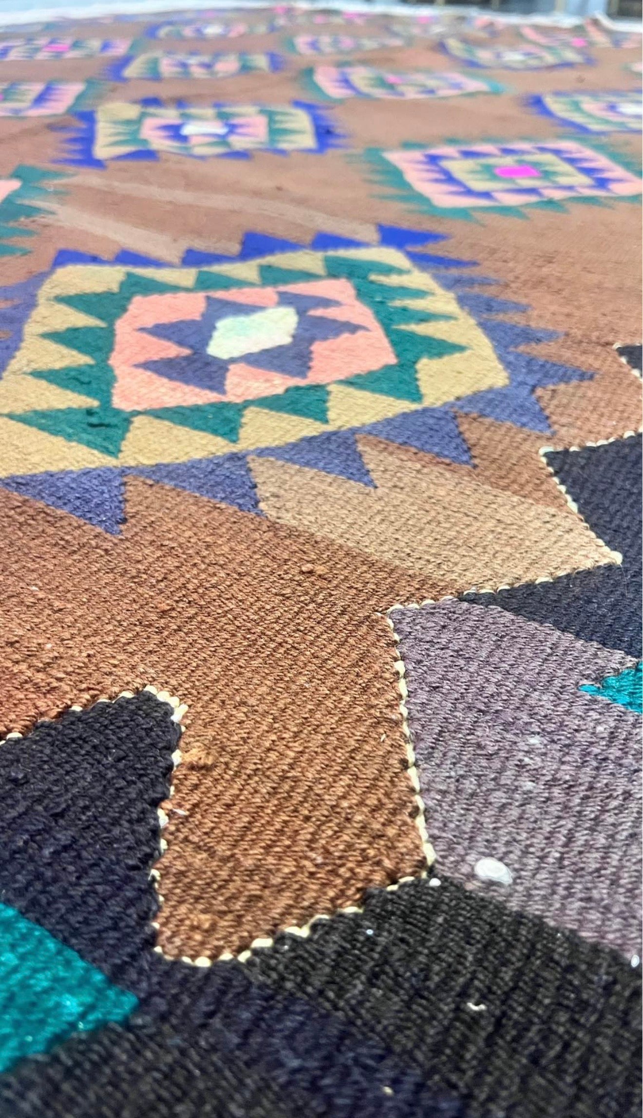Turkish Kilim Rug – Handmade Wool Kilim – 193 × 295 cm