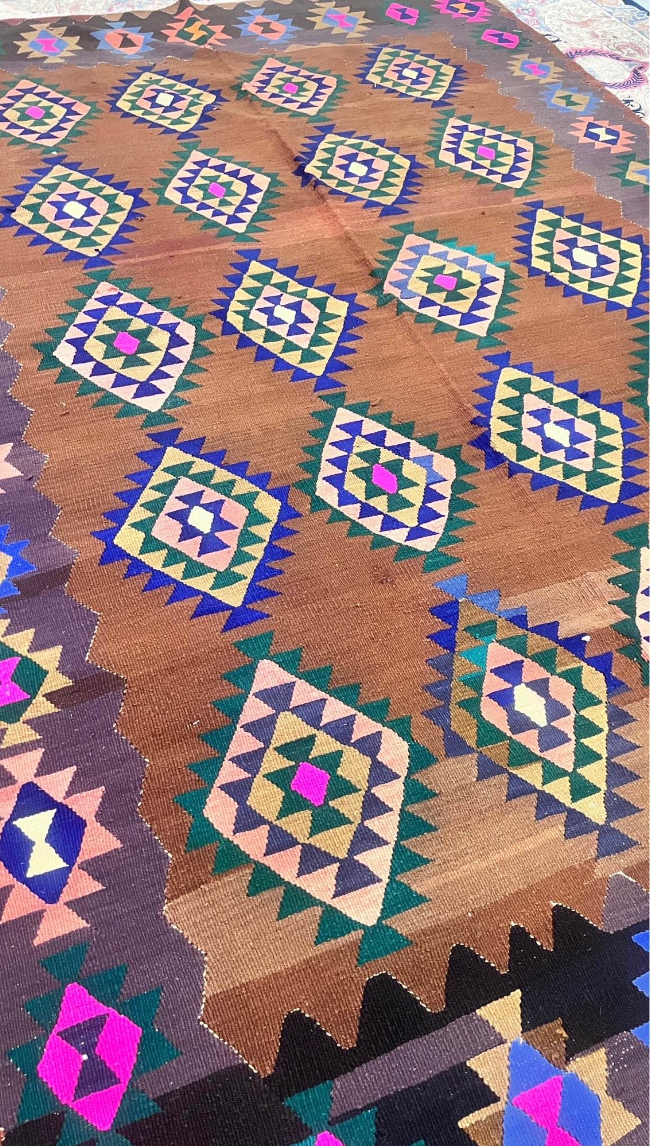 Turkish Kilim Rug – Handmade Wool Kilim – 193 × 295 cm