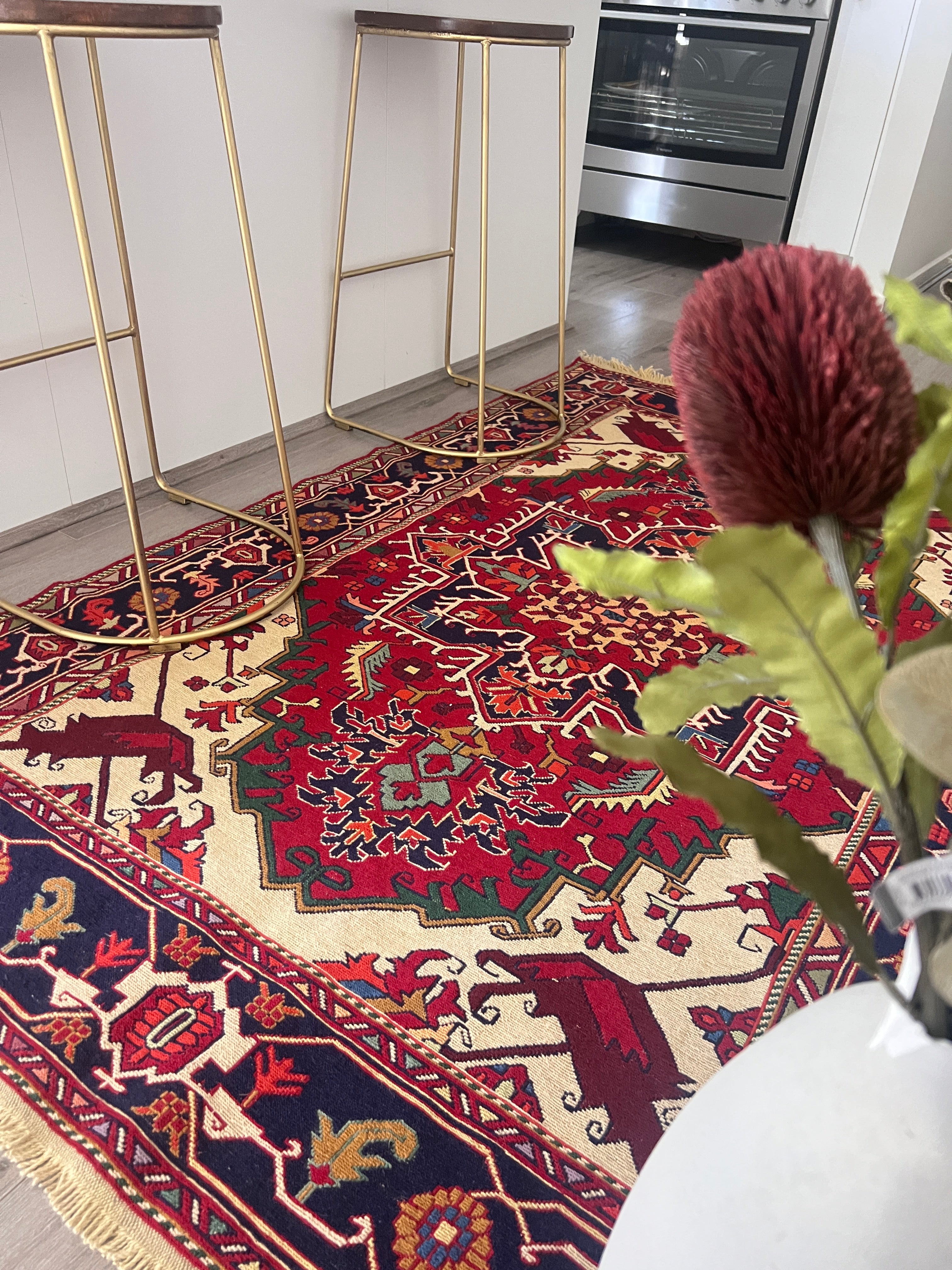 Sumak Kilim – 130 × 195 cm| Handwoven Anatolian Kilim Rug
