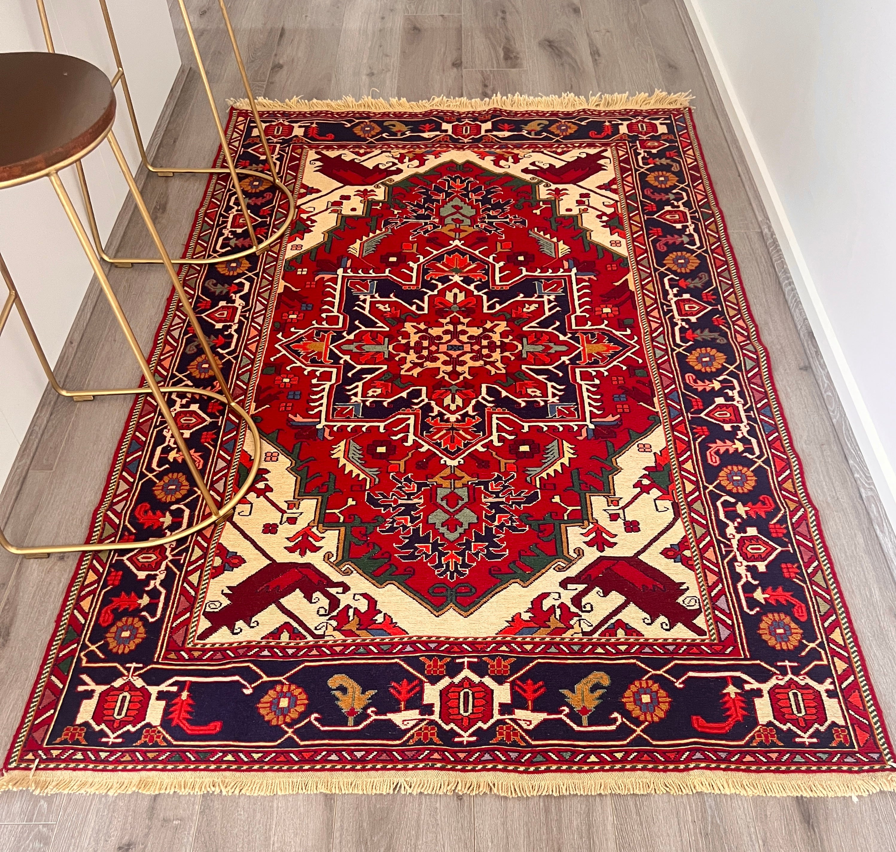 Sumak Kilim – 130 × 195 cm| Handwoven Anatolian Kilim Rug
