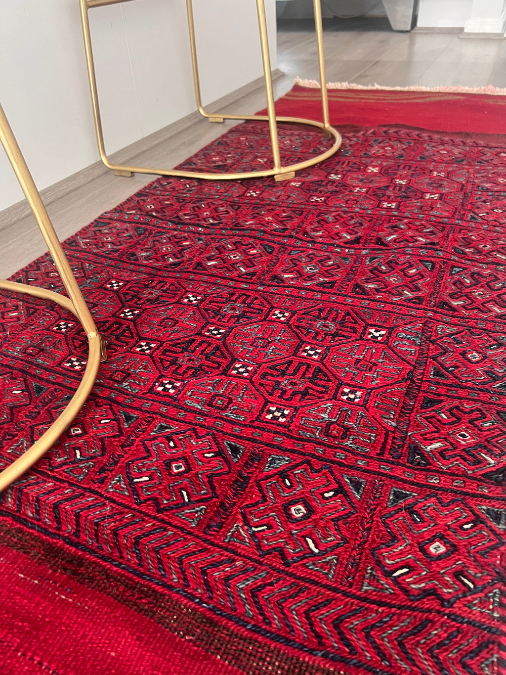 Turkish Turkmen Handwoven Wool Runner Rug – 63×187 cm | Anatolian Tribal Carpet