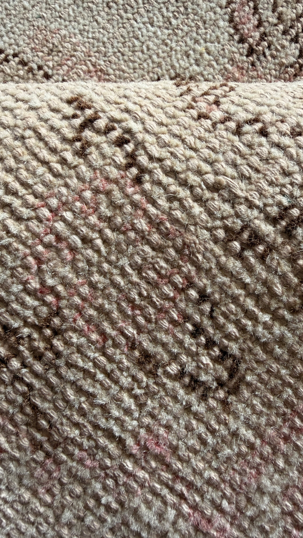 Vintage Turkish Oushak Rug – 118x204 cm – Soft Neutral Wool Carpet