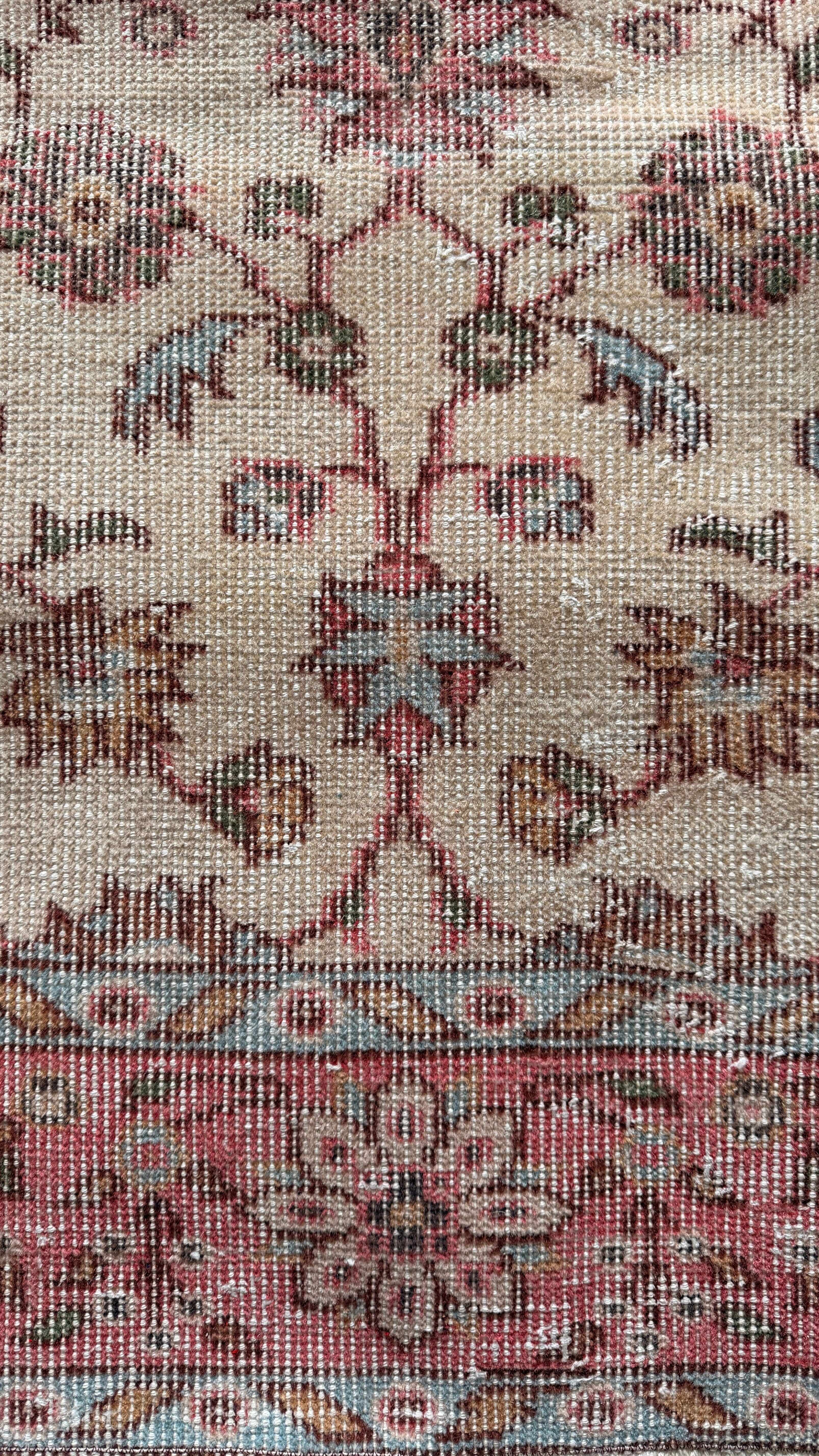 100-Year-Old Turkish Rug – 153 × 255 cm – Handmade Wool & Cotton – Antique Anatolian Carpet