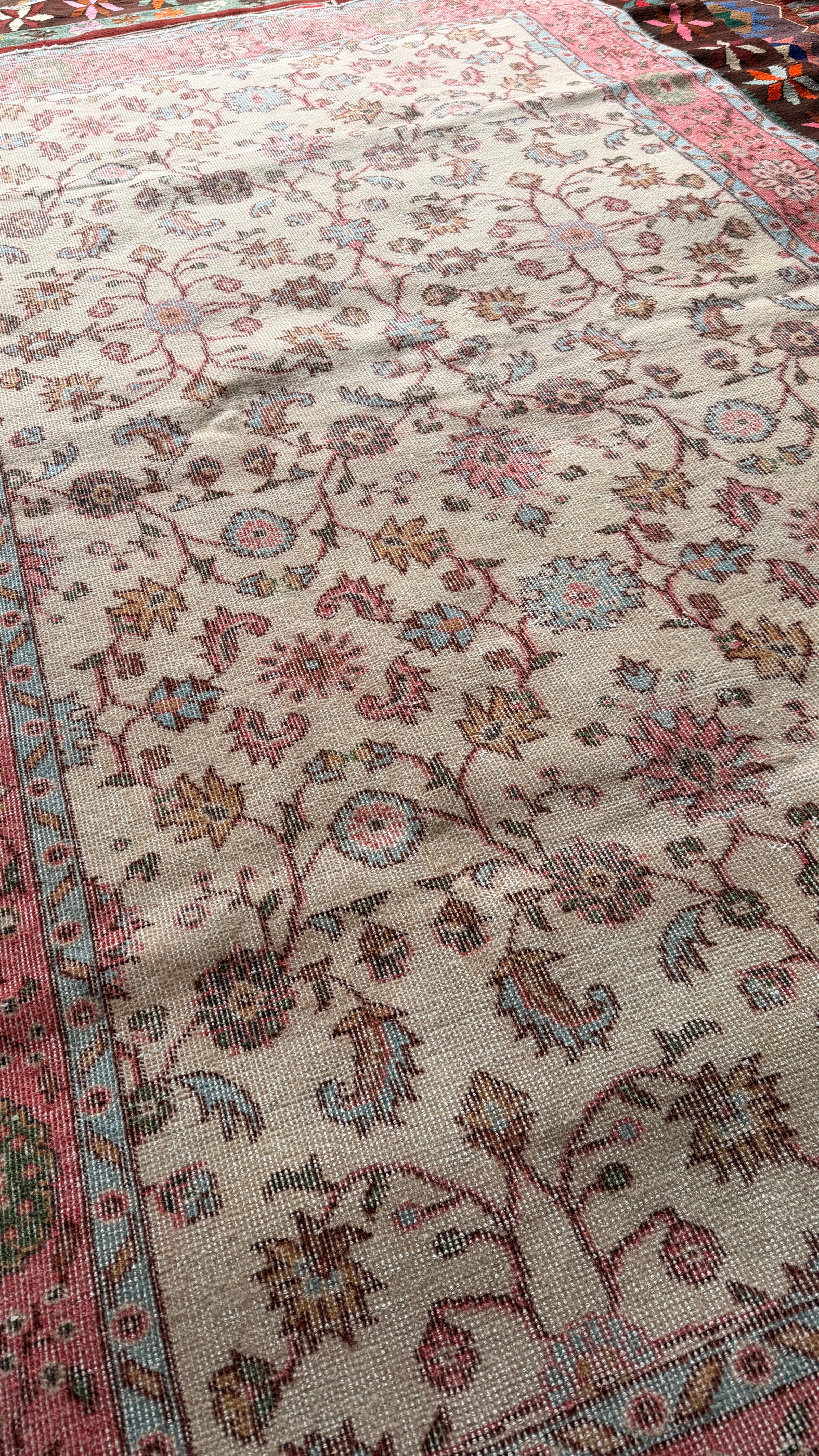 100-Year-Old Turkish Rug – 153 × 255 cm – Handmade Wool & Cotton – Antique Anatolian Carpet