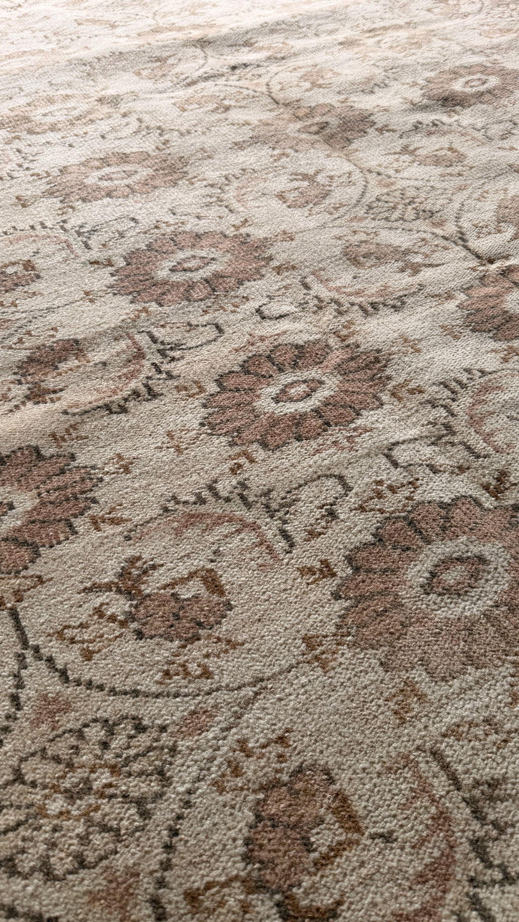 Large Vintage Turkish Rug 164x255 cm – Handmade Wool Neutral Oushak Style Carpet
