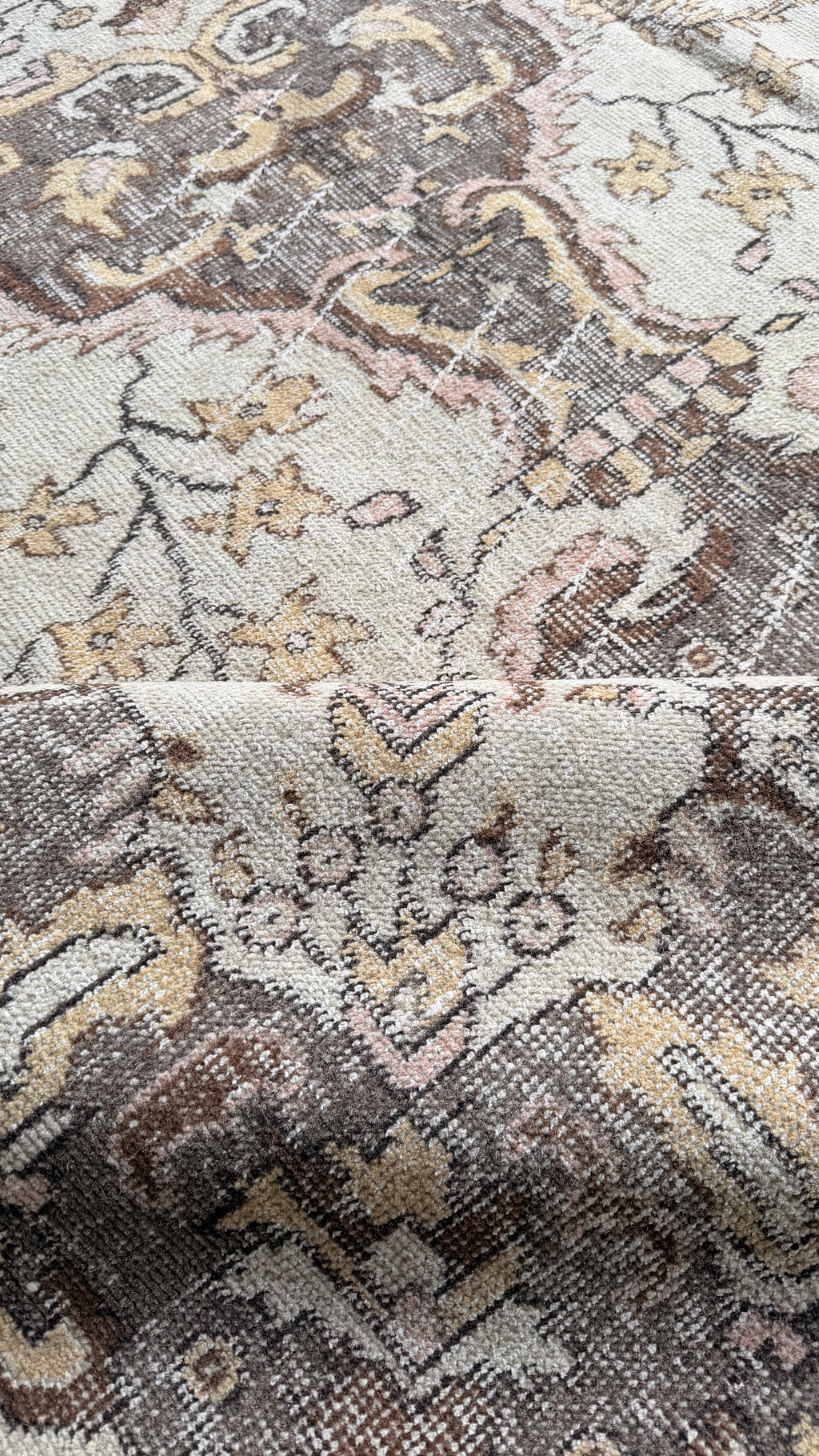 150-Year-Old Uşak Rug – 185 × 307 cm – Handmade Wool & Cotton – Antique Turkish Carpet