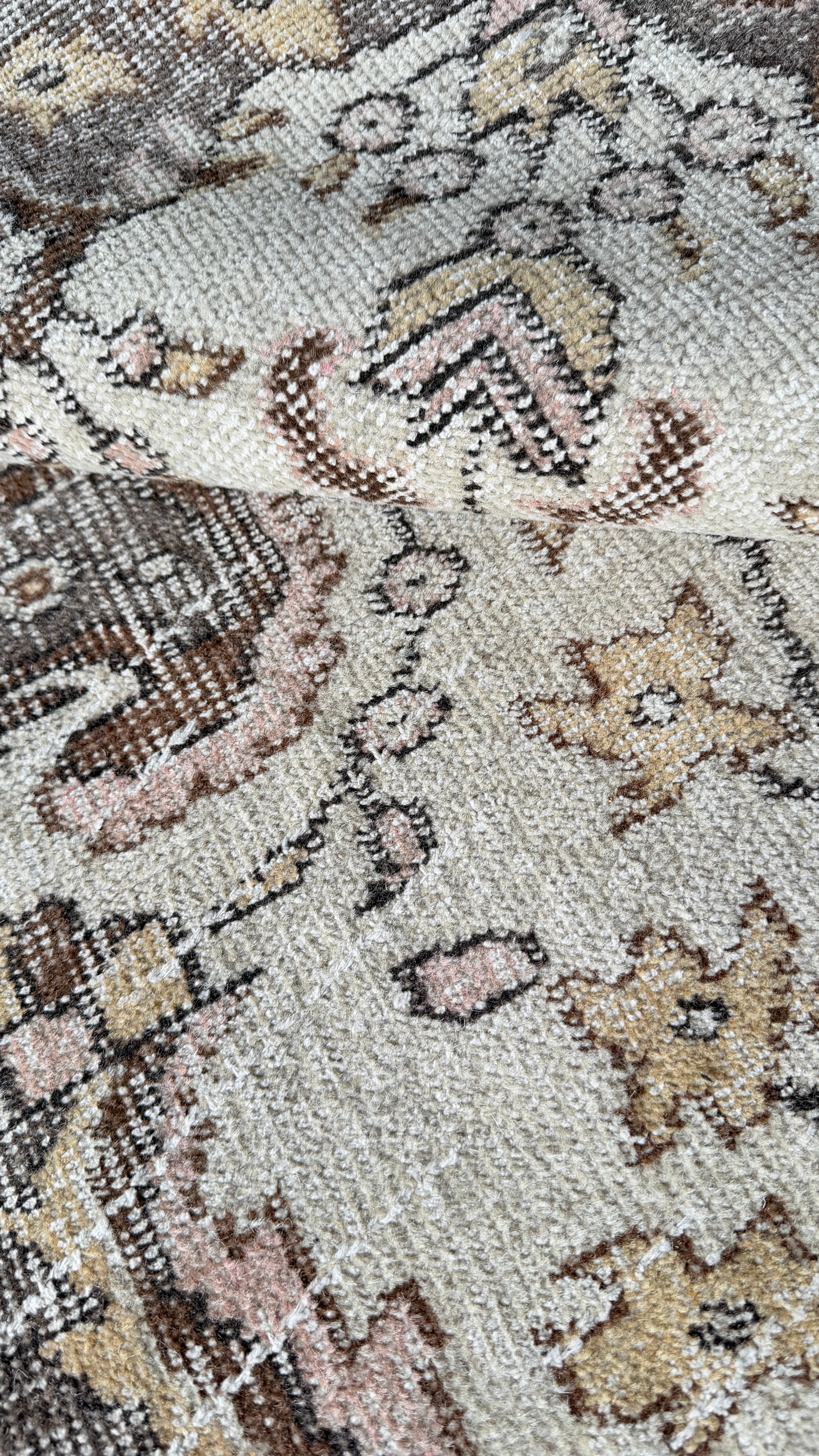 150-Year-Old Uşak Rug – 185 × 307 cm – Handmade Wool & Cotton – Antique Turkish Carpet
