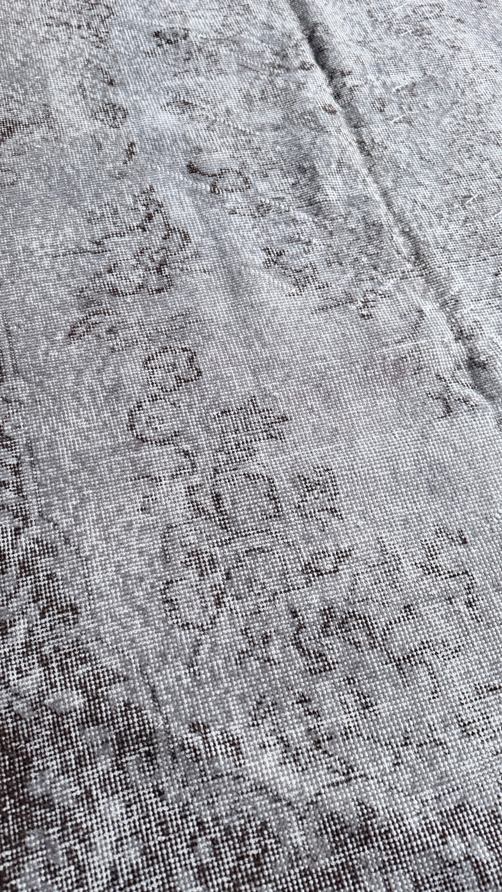 Vintage Washed Turkish Rug – 120 × 204 cm – Soft Neutral Oushak Style – Handmade Wool Carpet