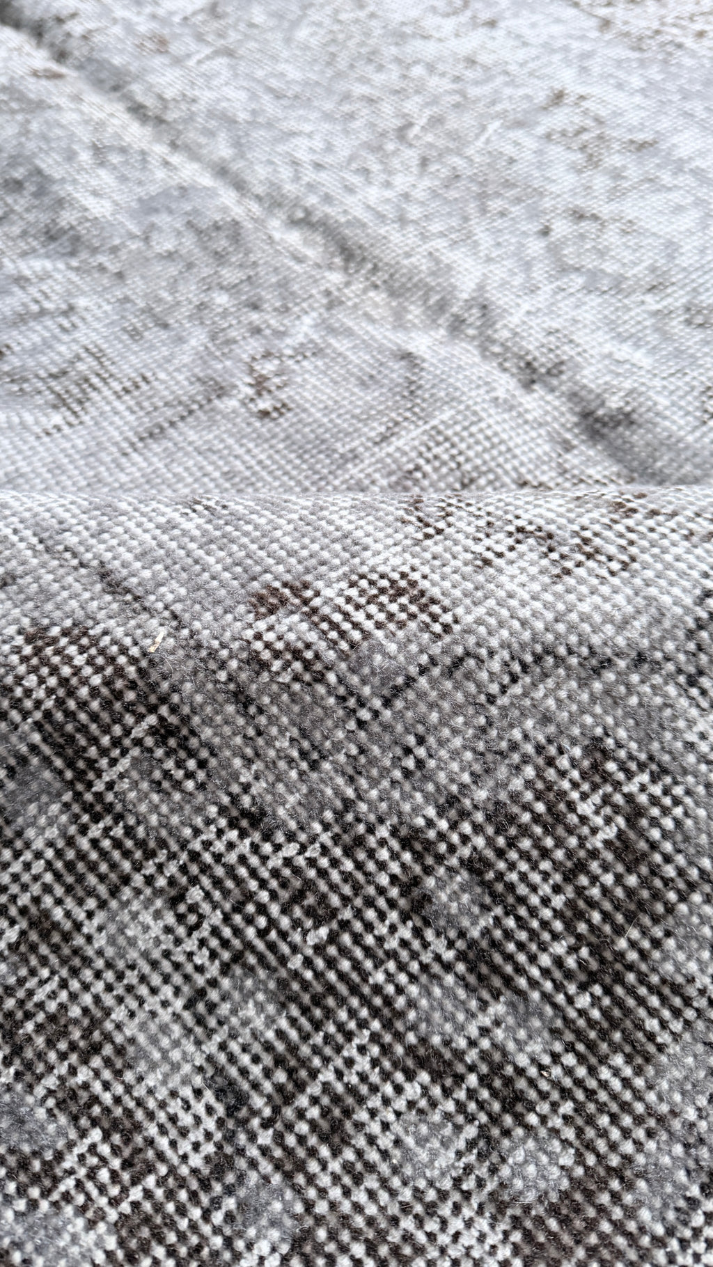 Vintage Washed Turkish Rug – 120 × 204 cm – Soft Neutral Oushak Style – Handmade Wool Carpet