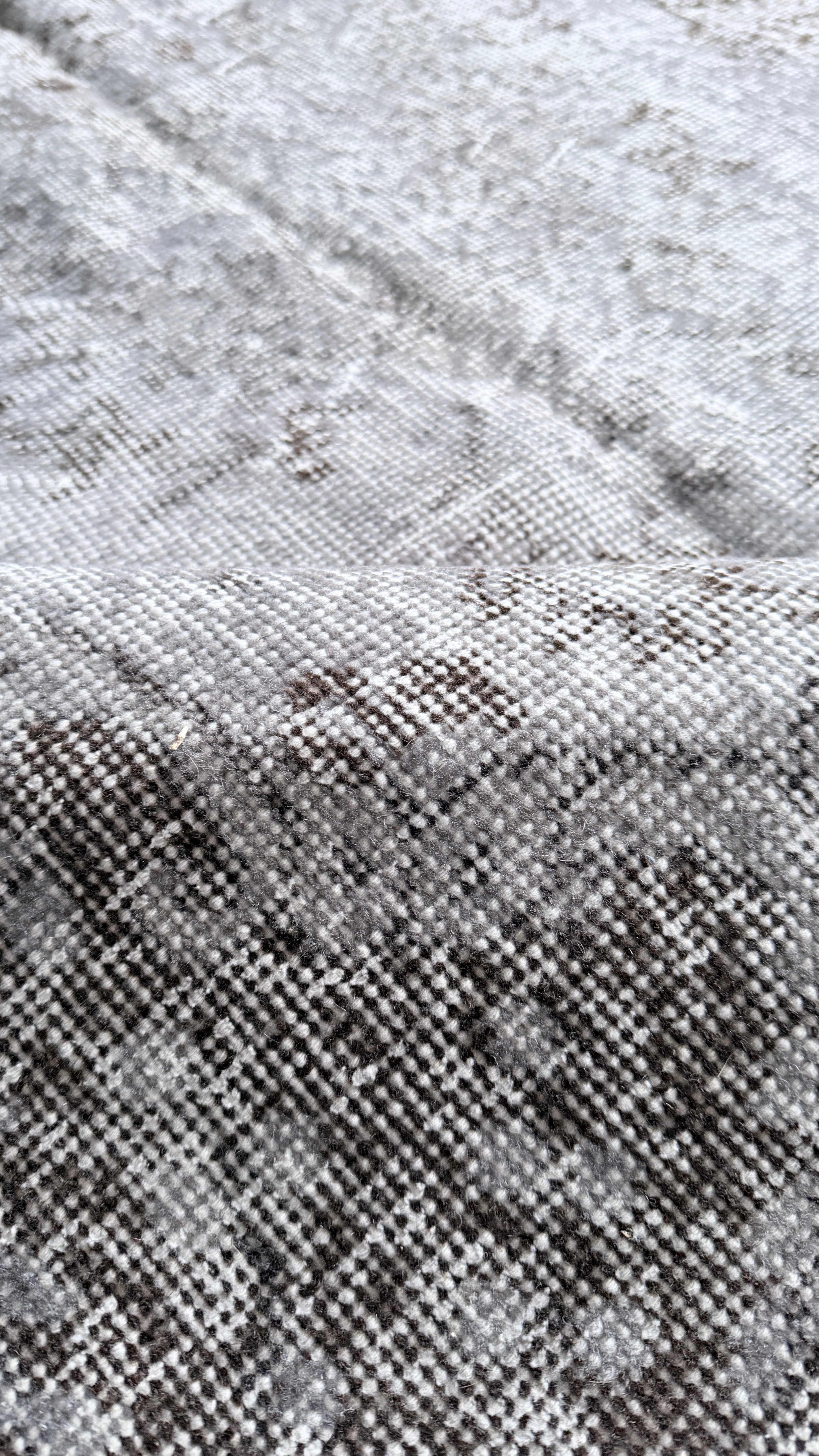 Vintage Washed Turkish Rug – 120 × 204 cm – Soft Neutral Oushak Style – Handmade Wool Carpet