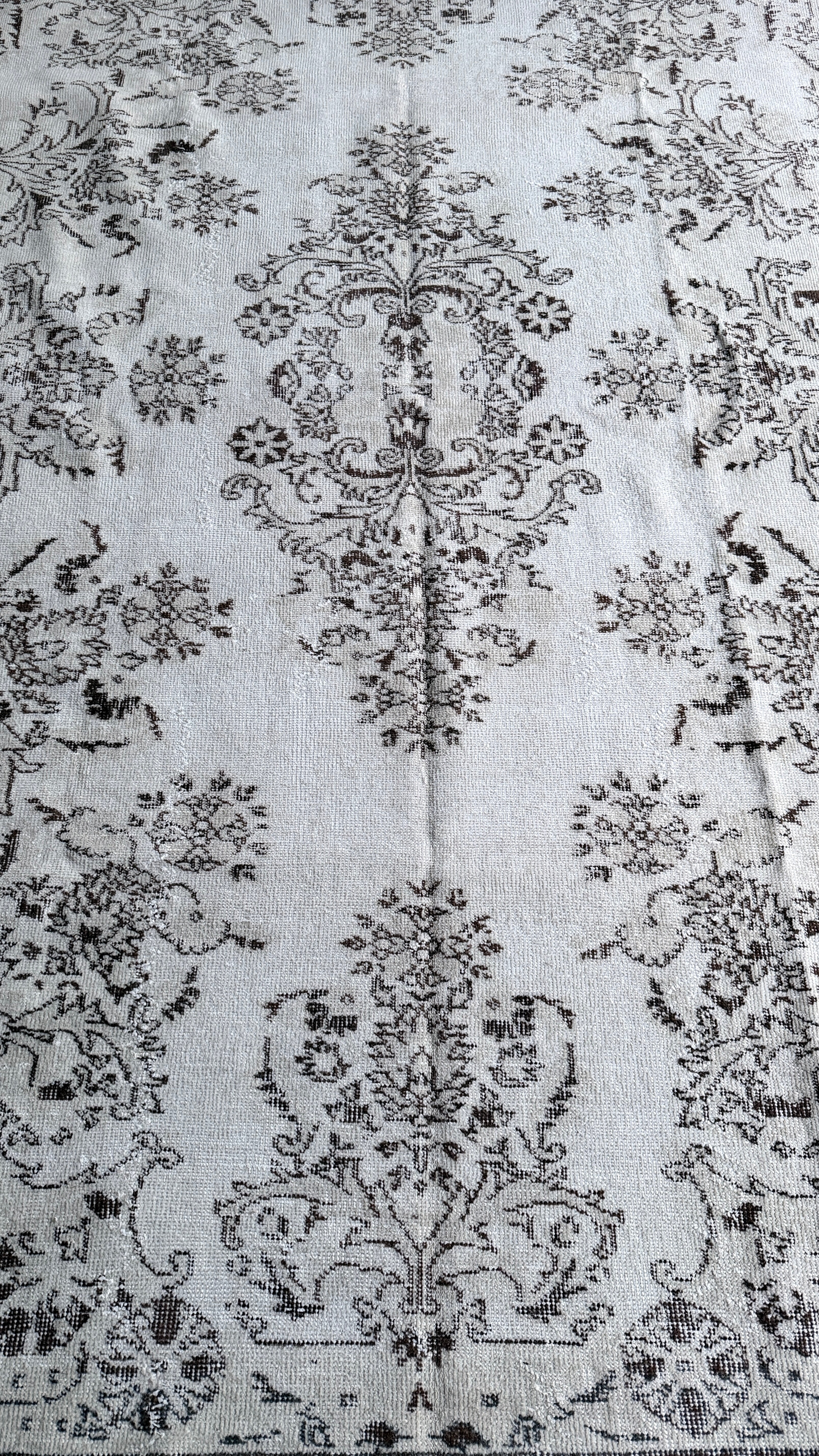 100-Year-Old Turkish Rug – 183 × 278 cm – Handmade Wool & Cotton – Antique Anatolian Carpet