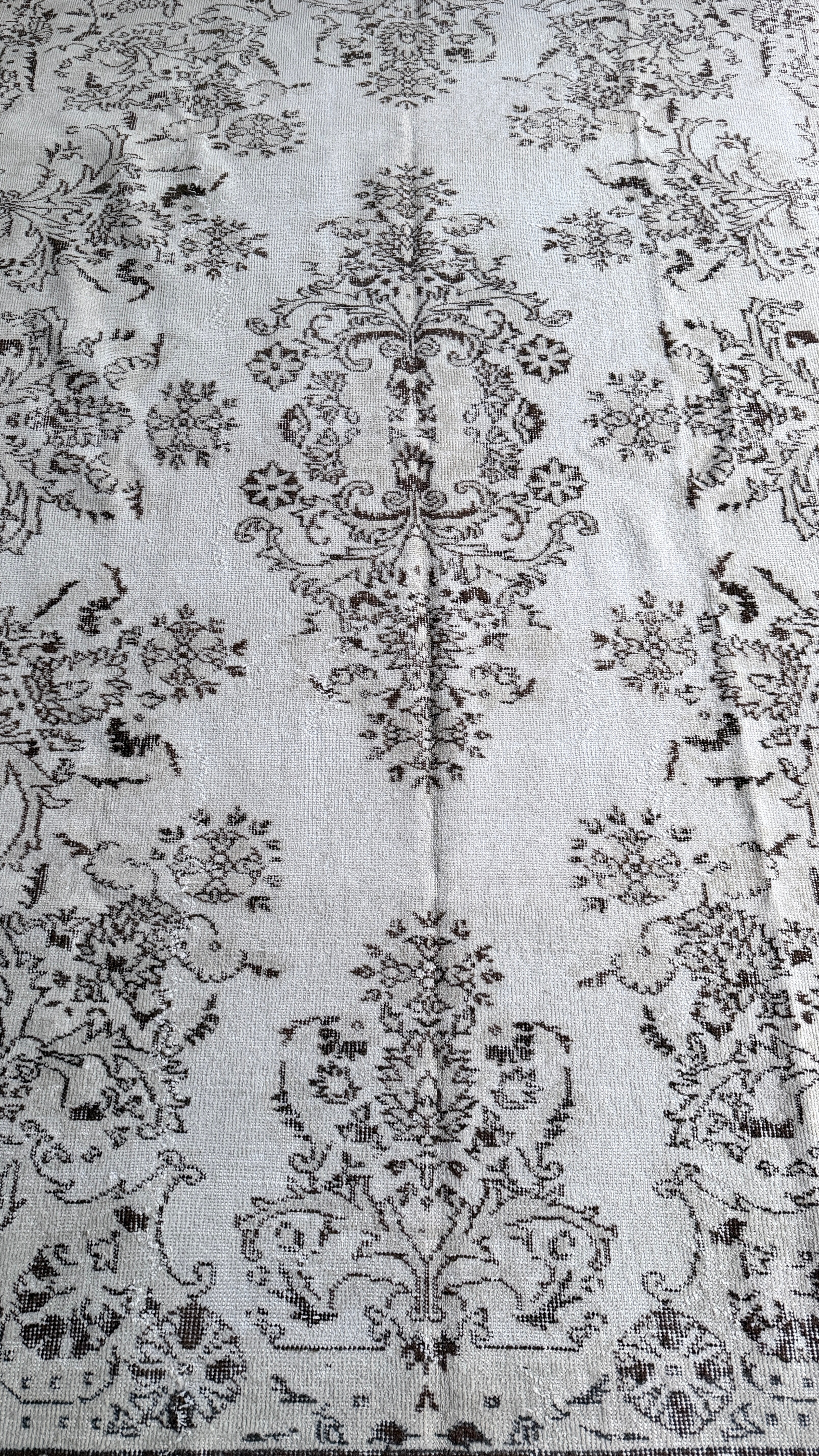 100-Year-Old Turkish Rug – 183 × 278 cm – Handmade Wool & Cotton – Antique Anatolian Carpet