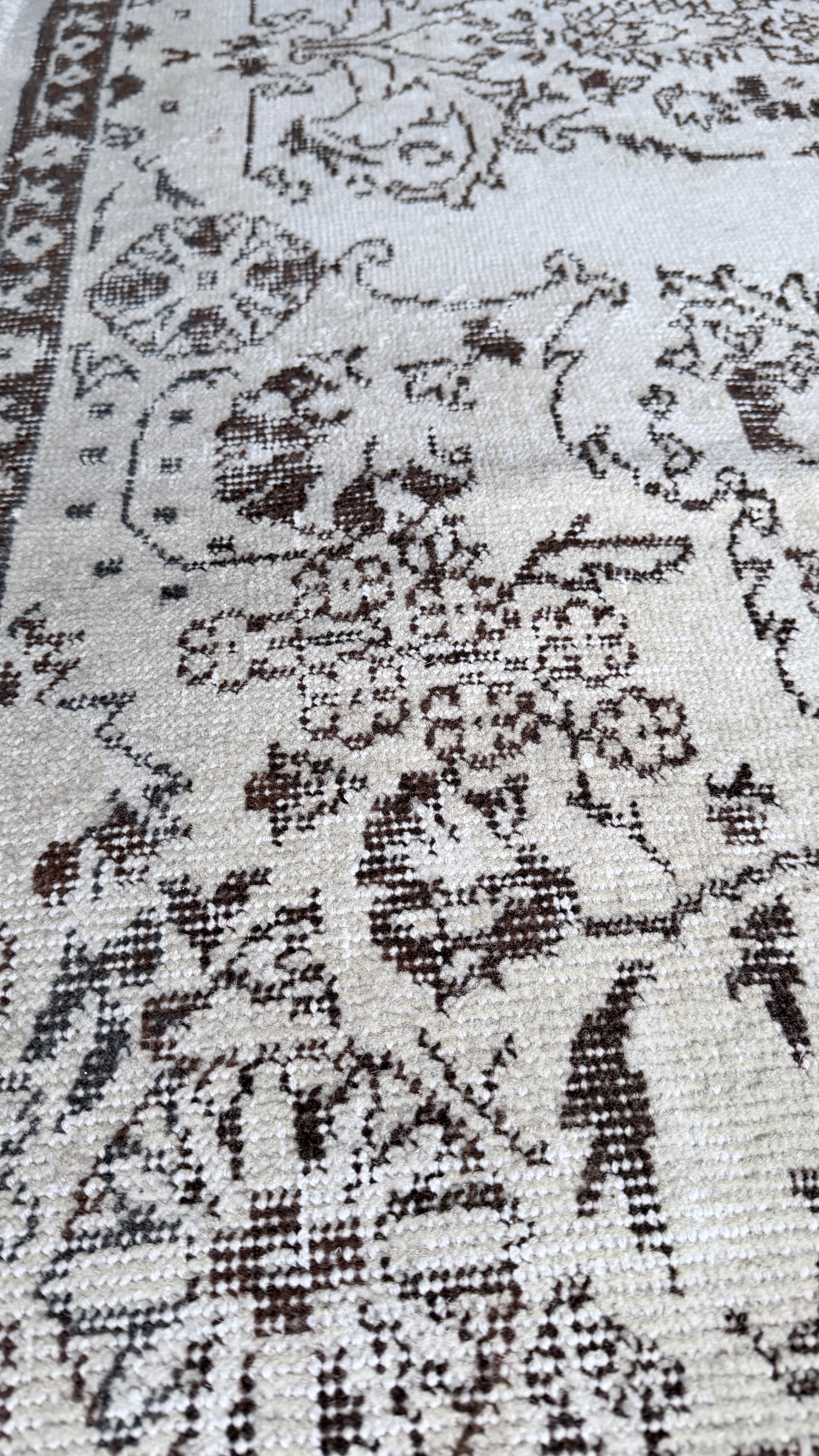 100-Year-Old Turkish Rug – 183 × 278 cm – Handmade Wool & Cotton – Antique Anatolian Carpet