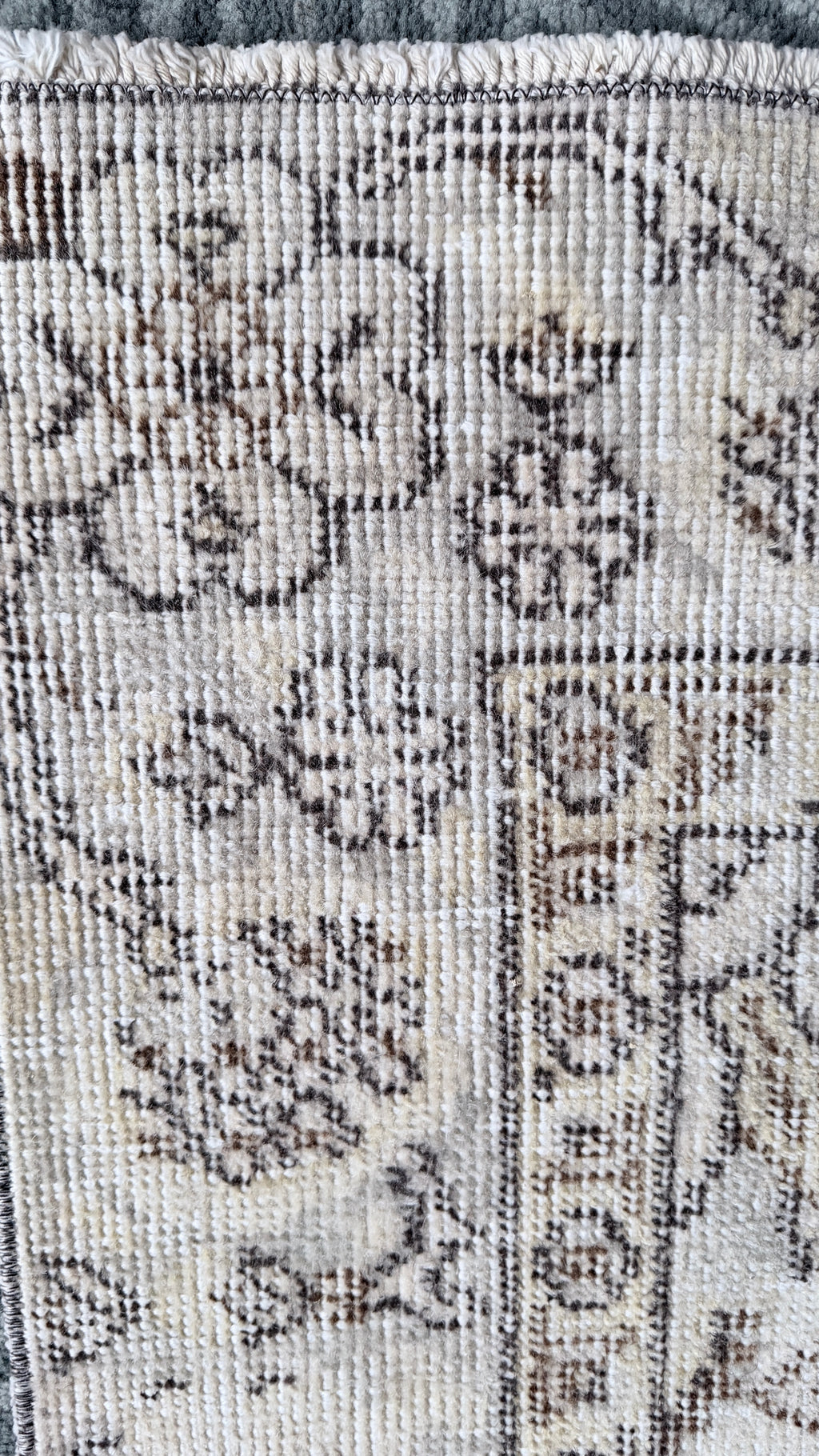 Vintage Turkish Rug 162x272 cm – Handmade Wool Neutral Oushak Style Large Area Rug