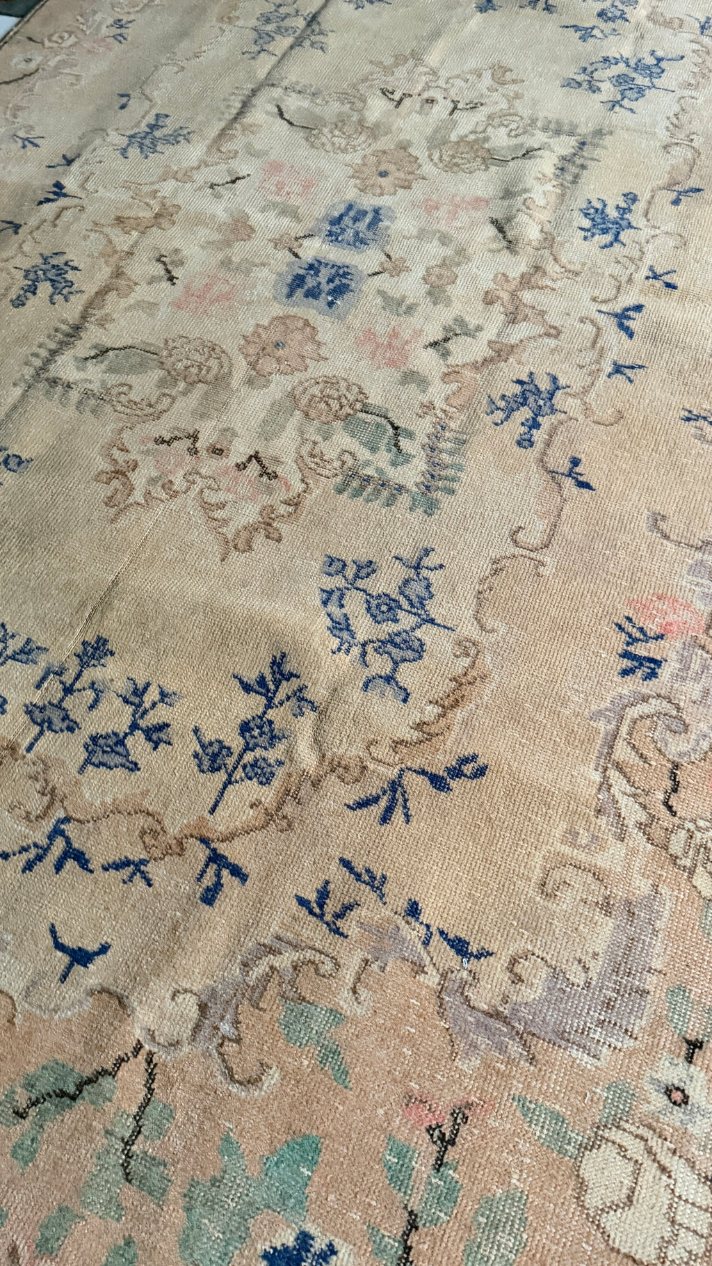 Vintage Look Turkish Rug – 159 × 259 cm | Soft Neutral Distressed Wool Rug